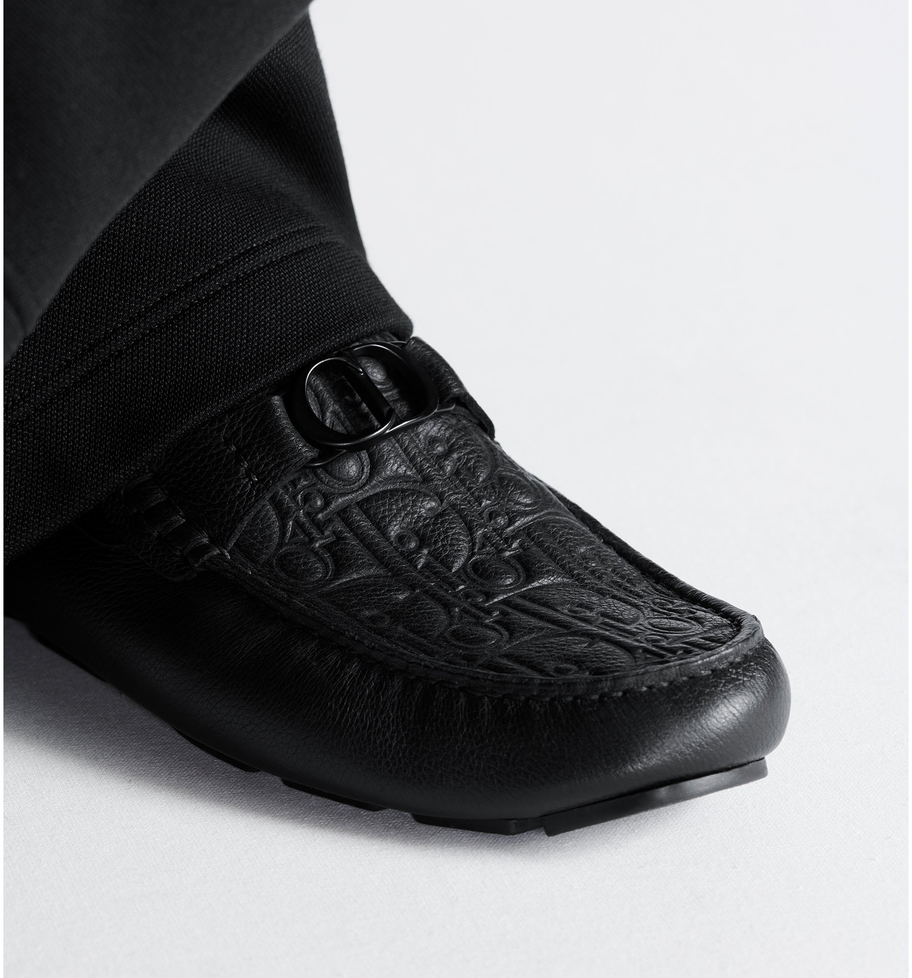Dior Odéon Loafer Black Grained Calfskin and Black Dior Gravity Leather |  DIOR