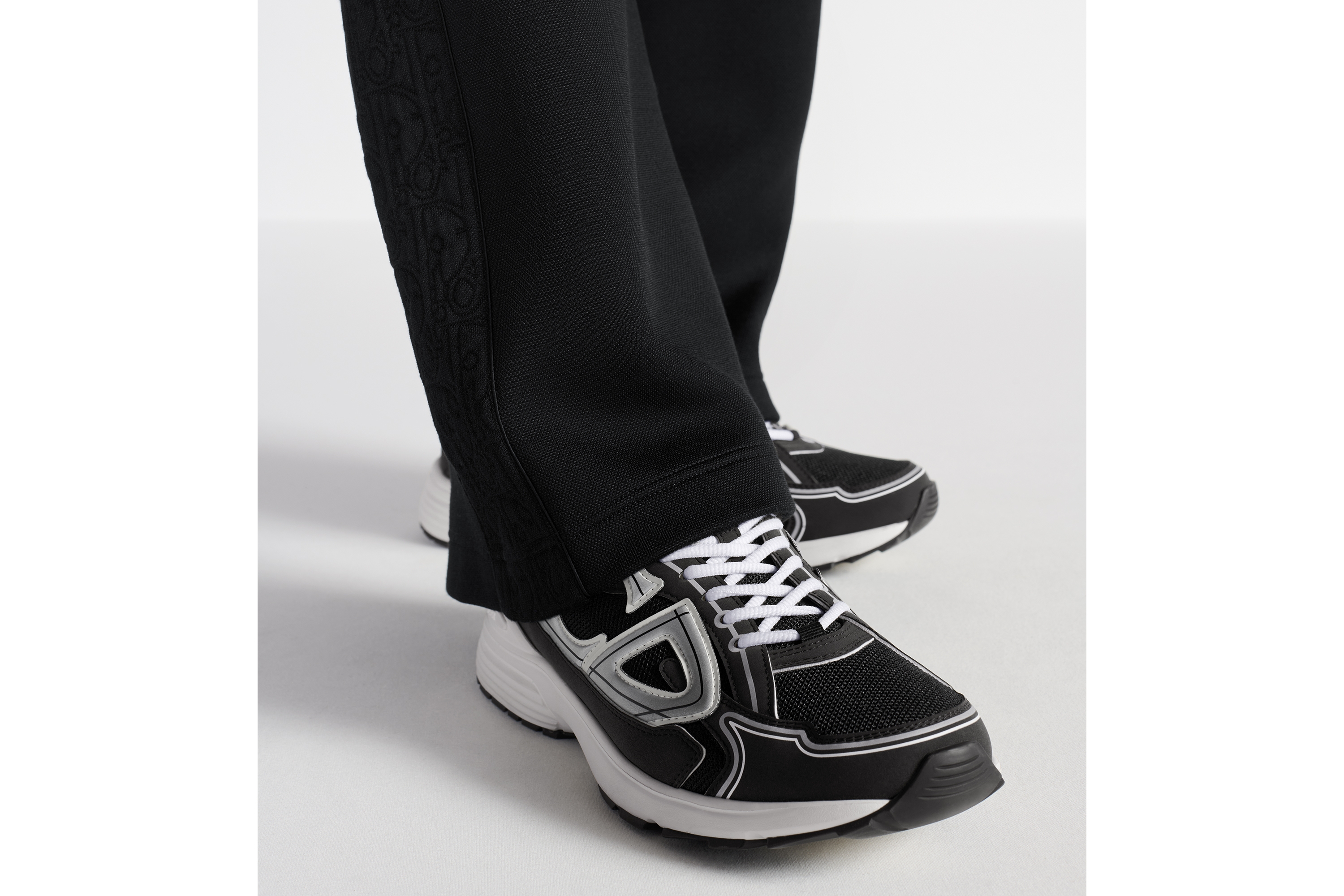 Look B30 Countdown Sneaker Black Technical Mesh and Black Technical Fabric E24