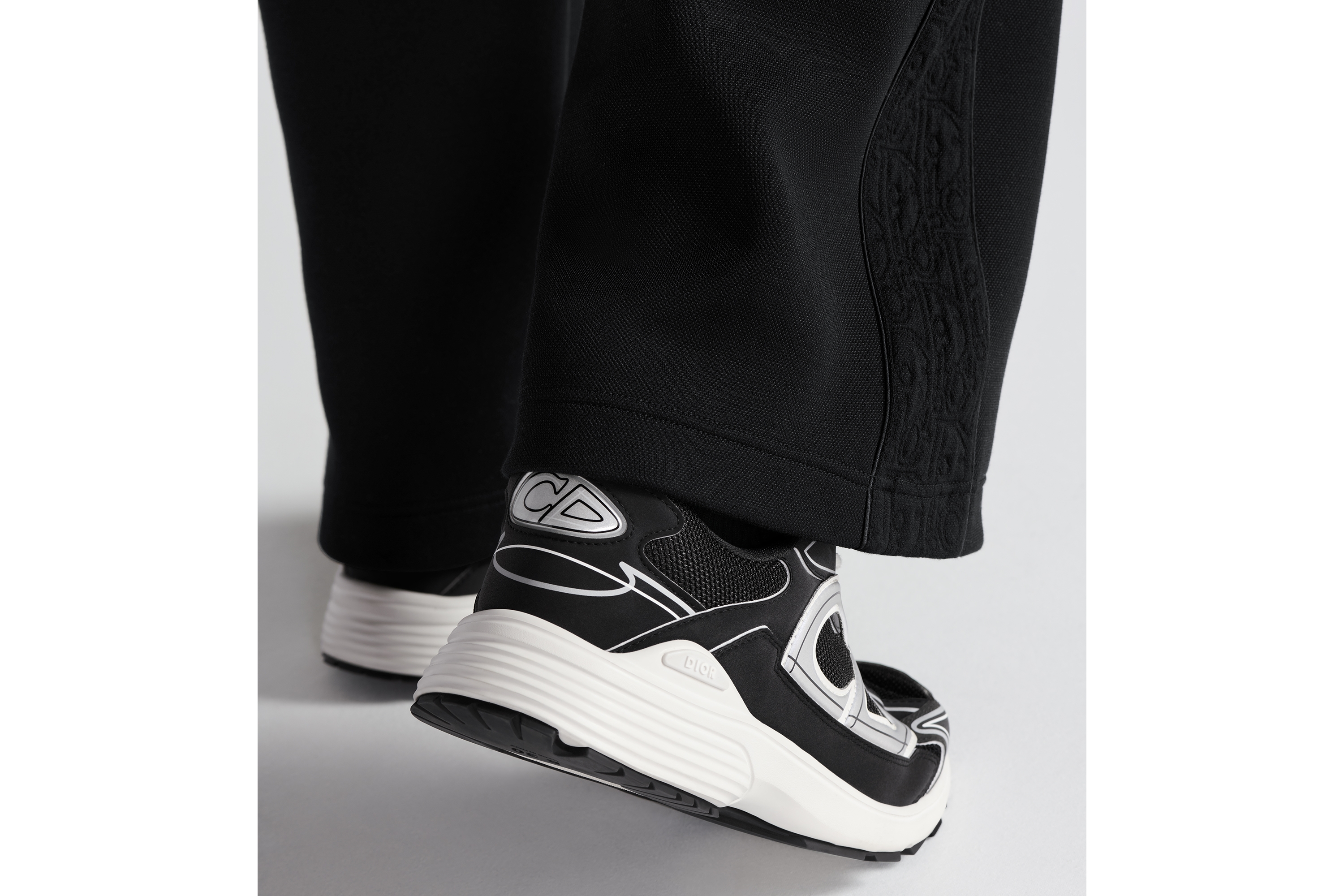 Look B30 Countdown Sneaker Black Technical Mesh and Black Technical Fabric E25