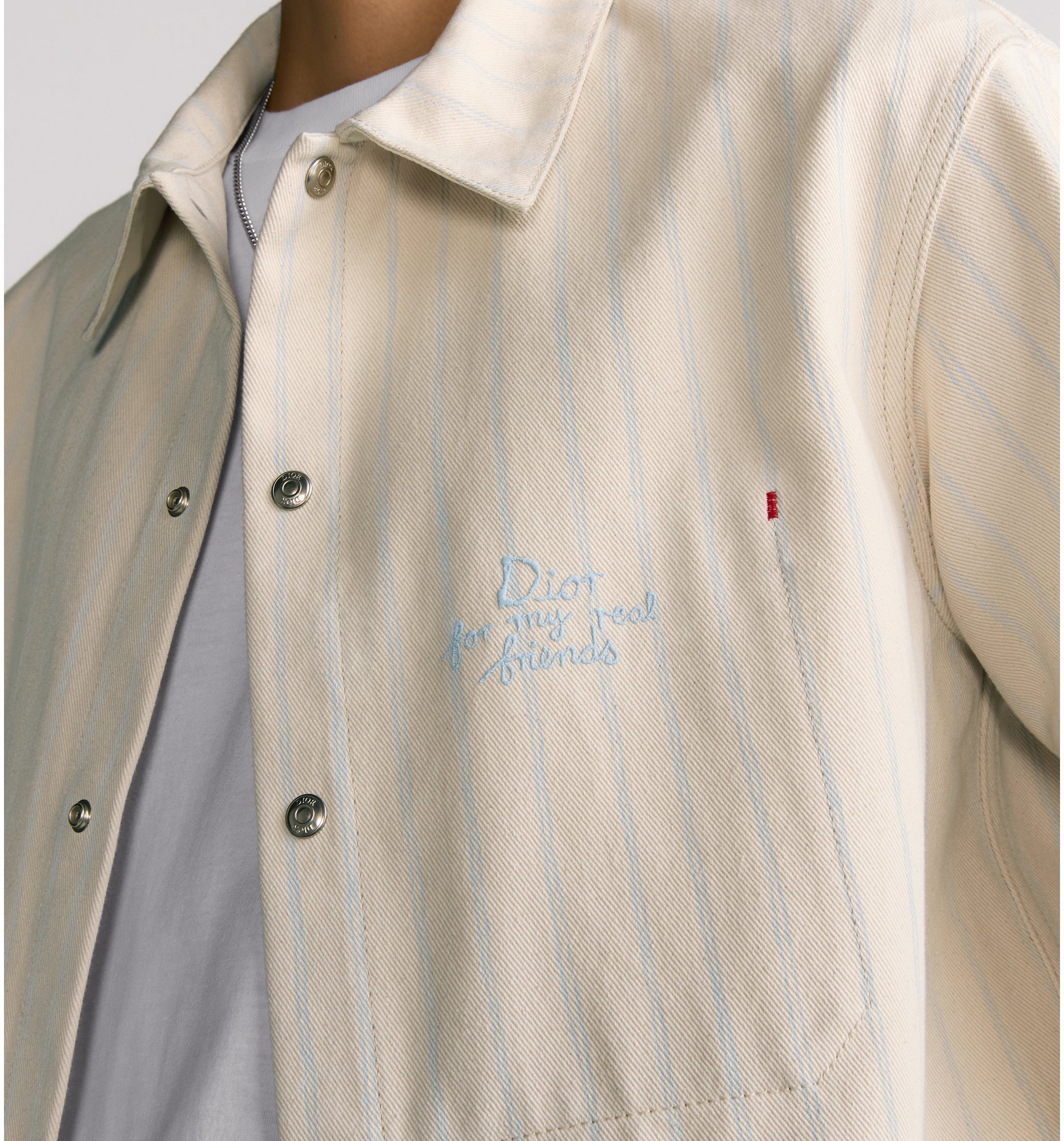 aria_look DIOR AND HYLTON NEL Overshirt Three quarter opened view