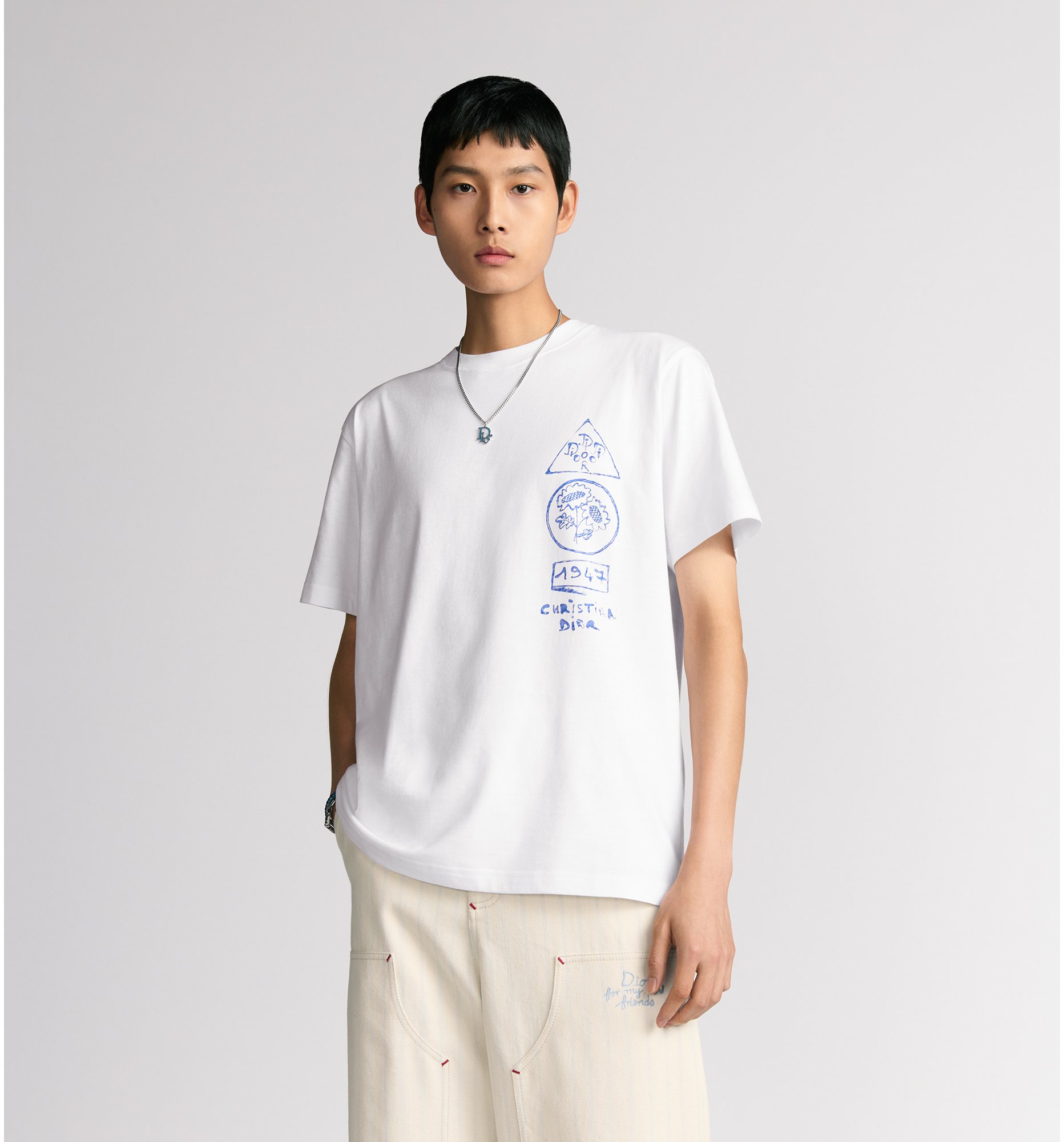 aria_look DIOR AND HYLTON NEL T-Shirt, Relaxed Fit Unfolded view