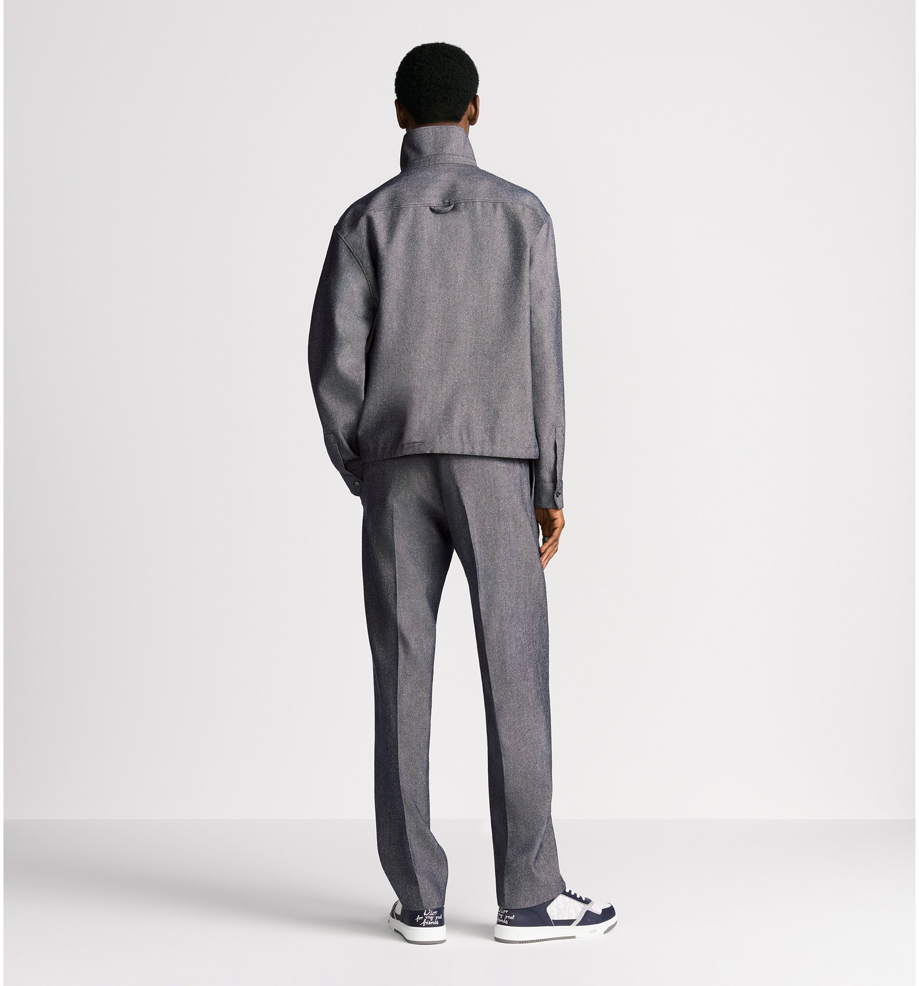 aria_look DIOR AND HYLTON NEL Overshirt Three quarter closed view