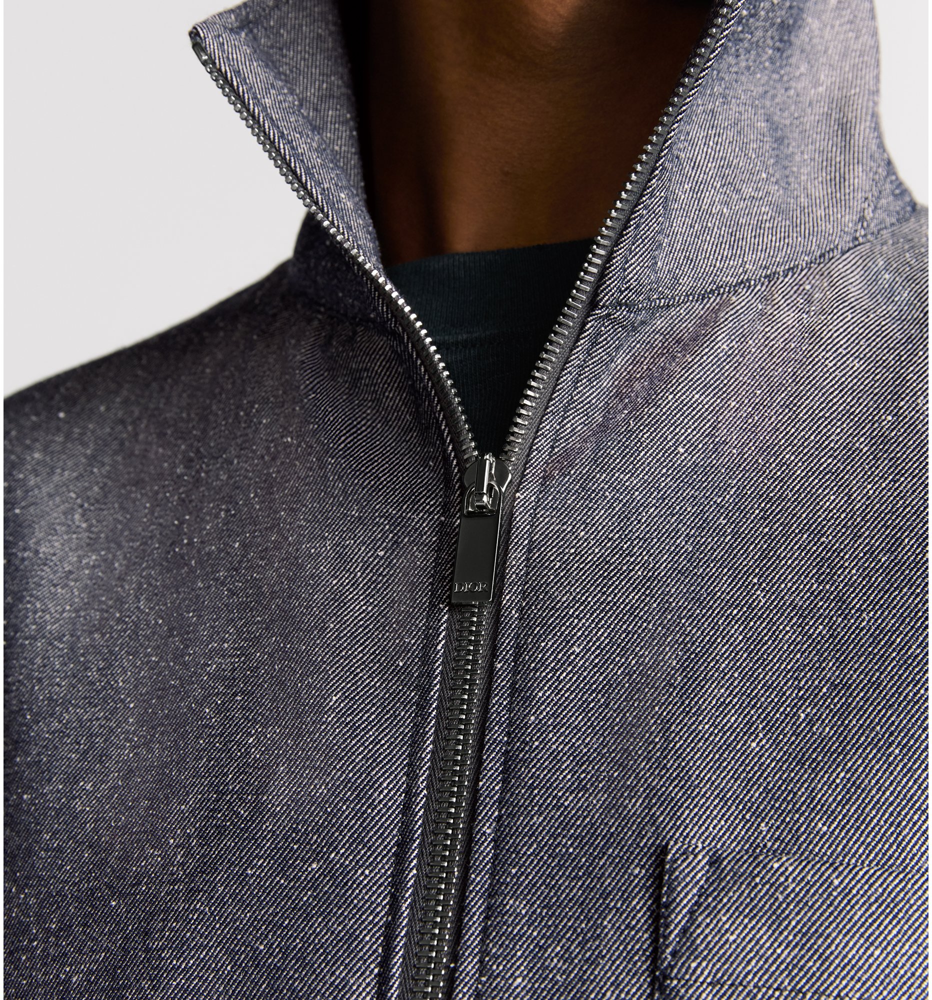 aria_look DIOR AND HYLTON NEL Overshirt Three quarter opened view