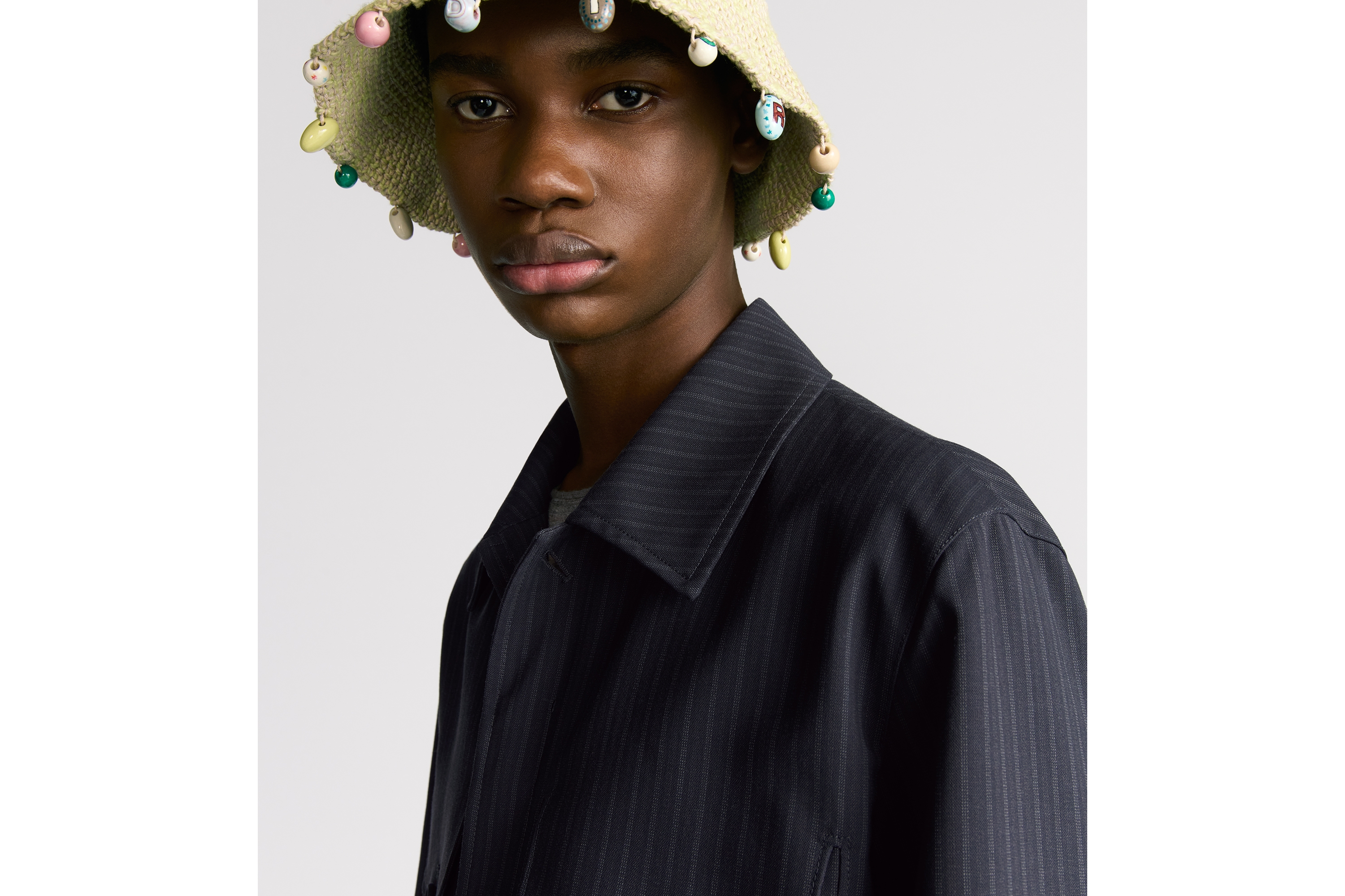 Jacket with Spread Collar
