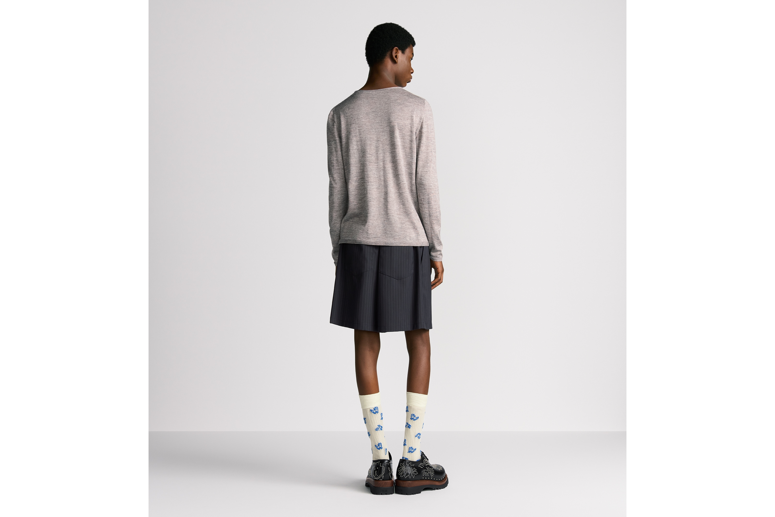 Look Sweater Brown Cashmere, Silk and Linen Jersey E09