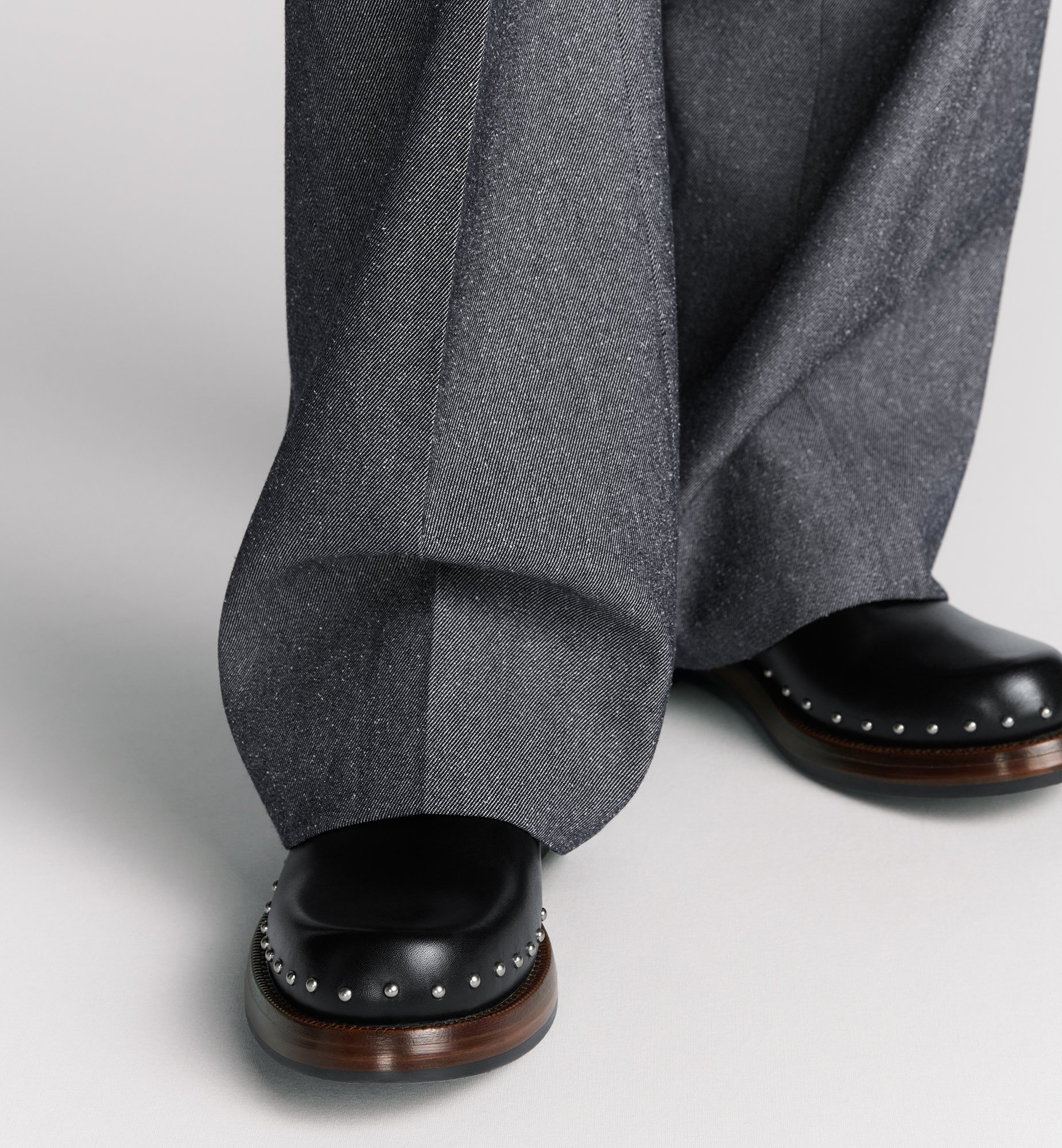 Dior Carlo Derby Shoe Black Smooth Calfskin and Silver Dior Carlo Derby Shoe Black Smooth Calfskin and Silver