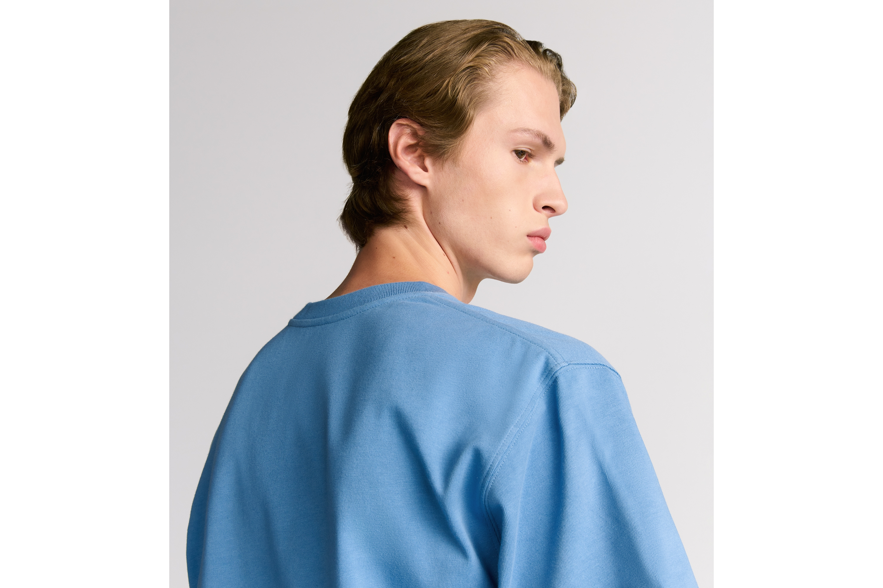 Look T-shirt CD Icon, coupe relax Jersey de coton bleu E09