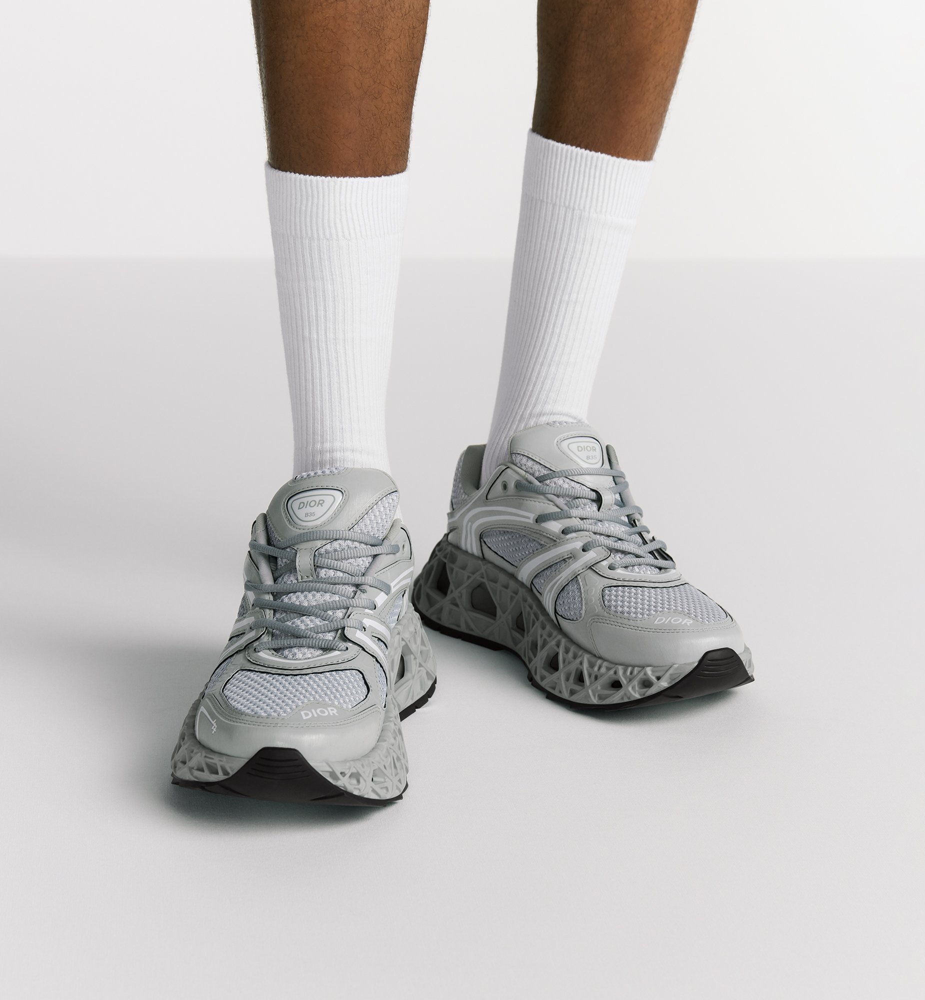 B35 NXXT Sneaker Gray Technical Fabric and Gray Technical B35 NXXT Sneaker Gray Technical Fabric and Gray Technical