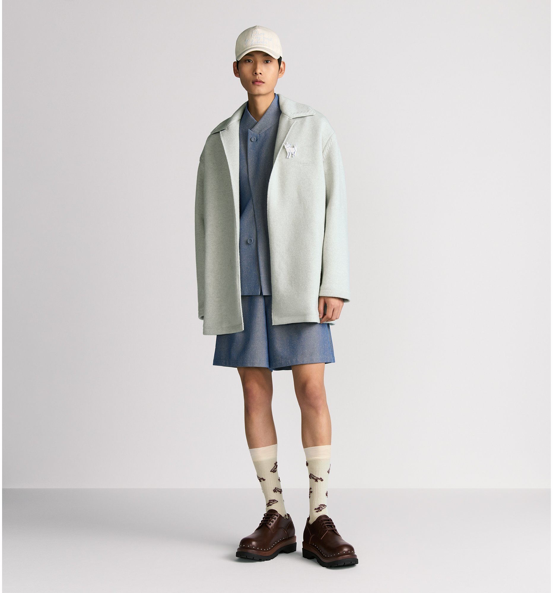 aria_look Manteau en maille Vue de profil