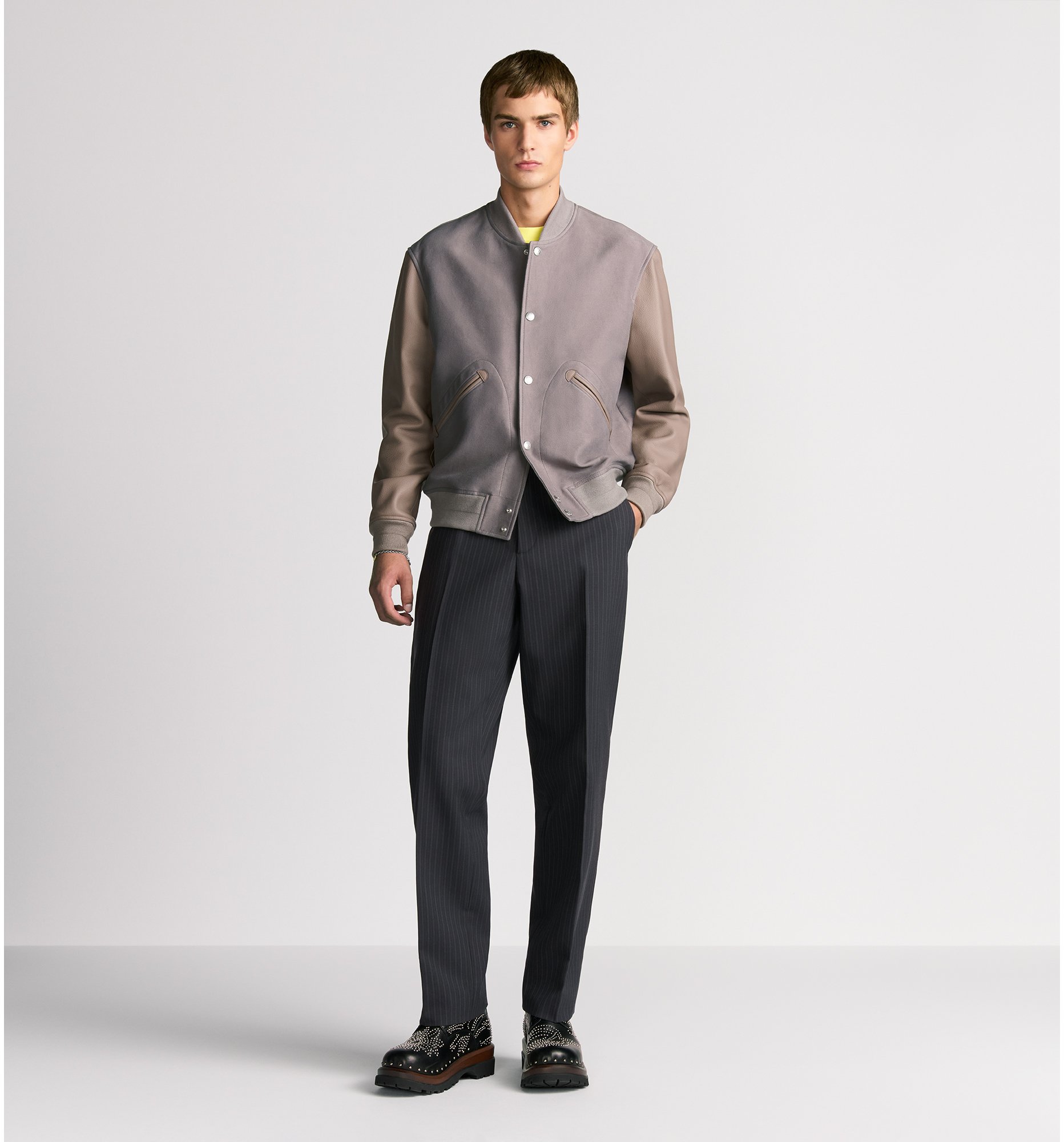 aria_look DIOR AND HYLTON NEL Varsity Jacket Back view