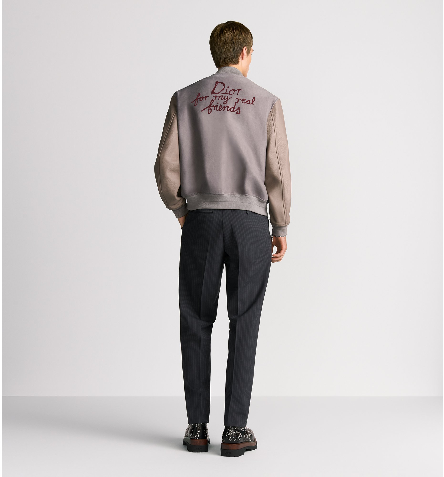 aria_look DIOR AND HYLTON NEL Varsity Jacket Detailed view