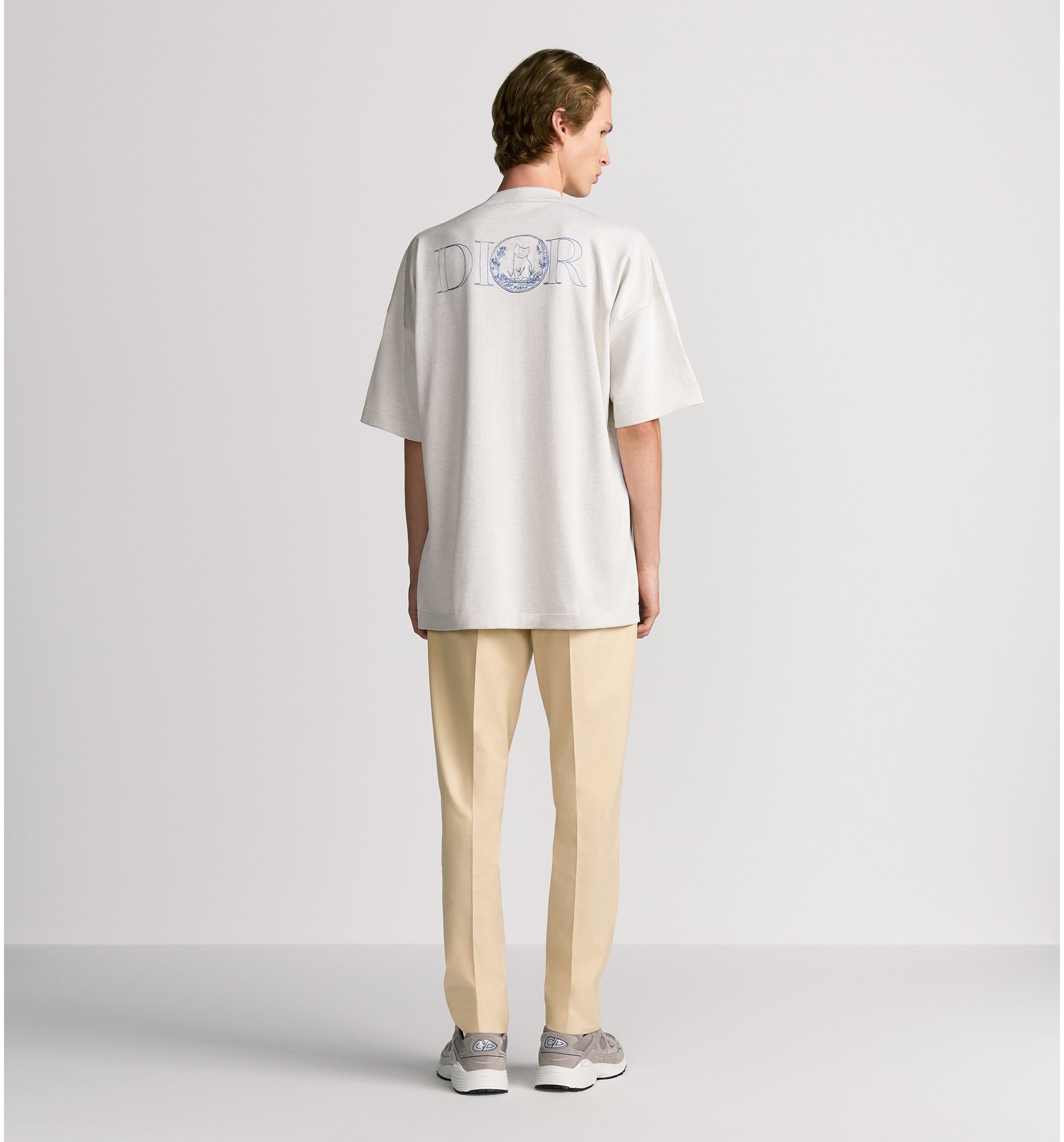 aria_look DIOR AND HYLTON NEL Knit T-Shirt, Oversized Fit Detailed view