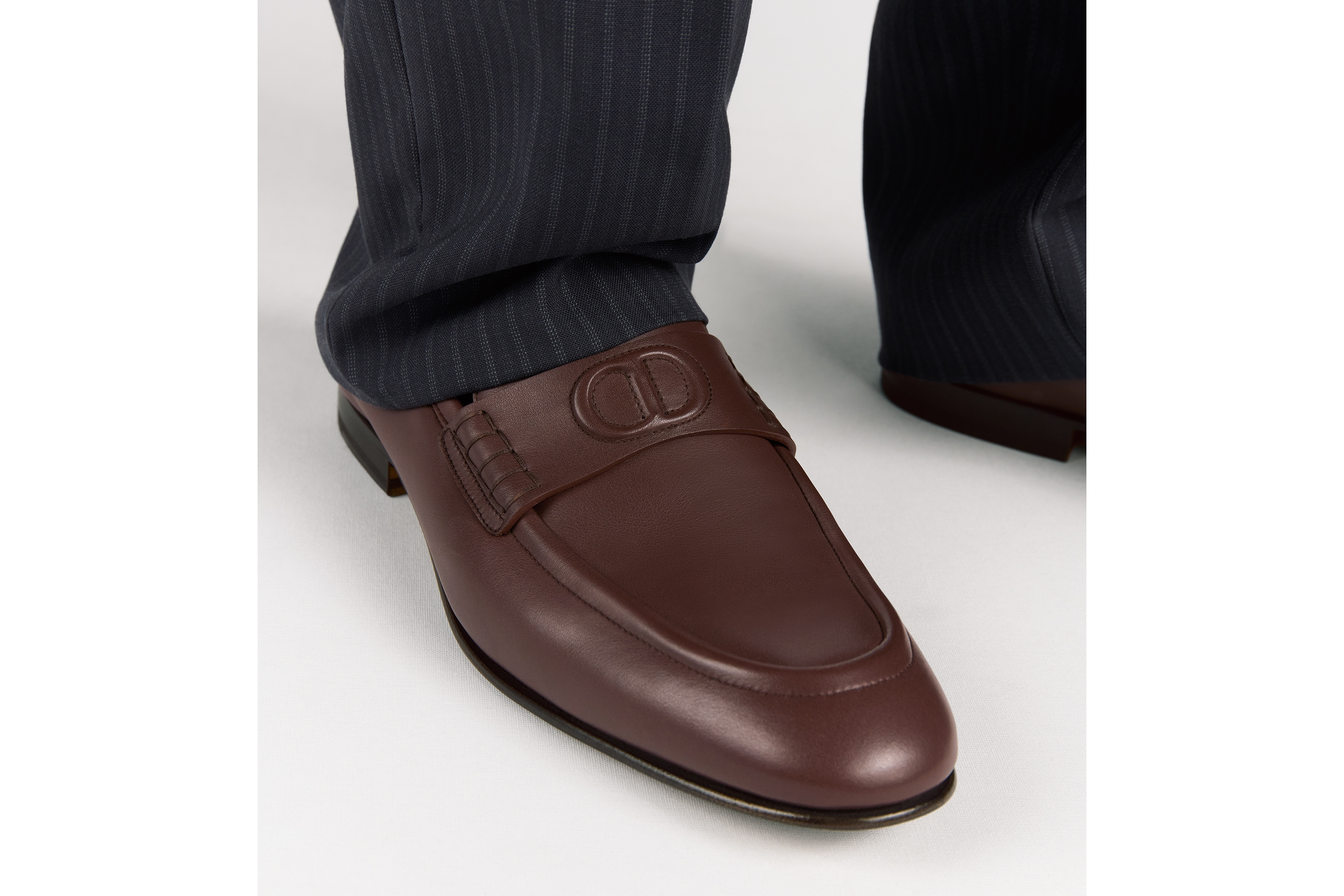 Look Dior Timeless Flex Loafer Brown Smooth Calfskin E24