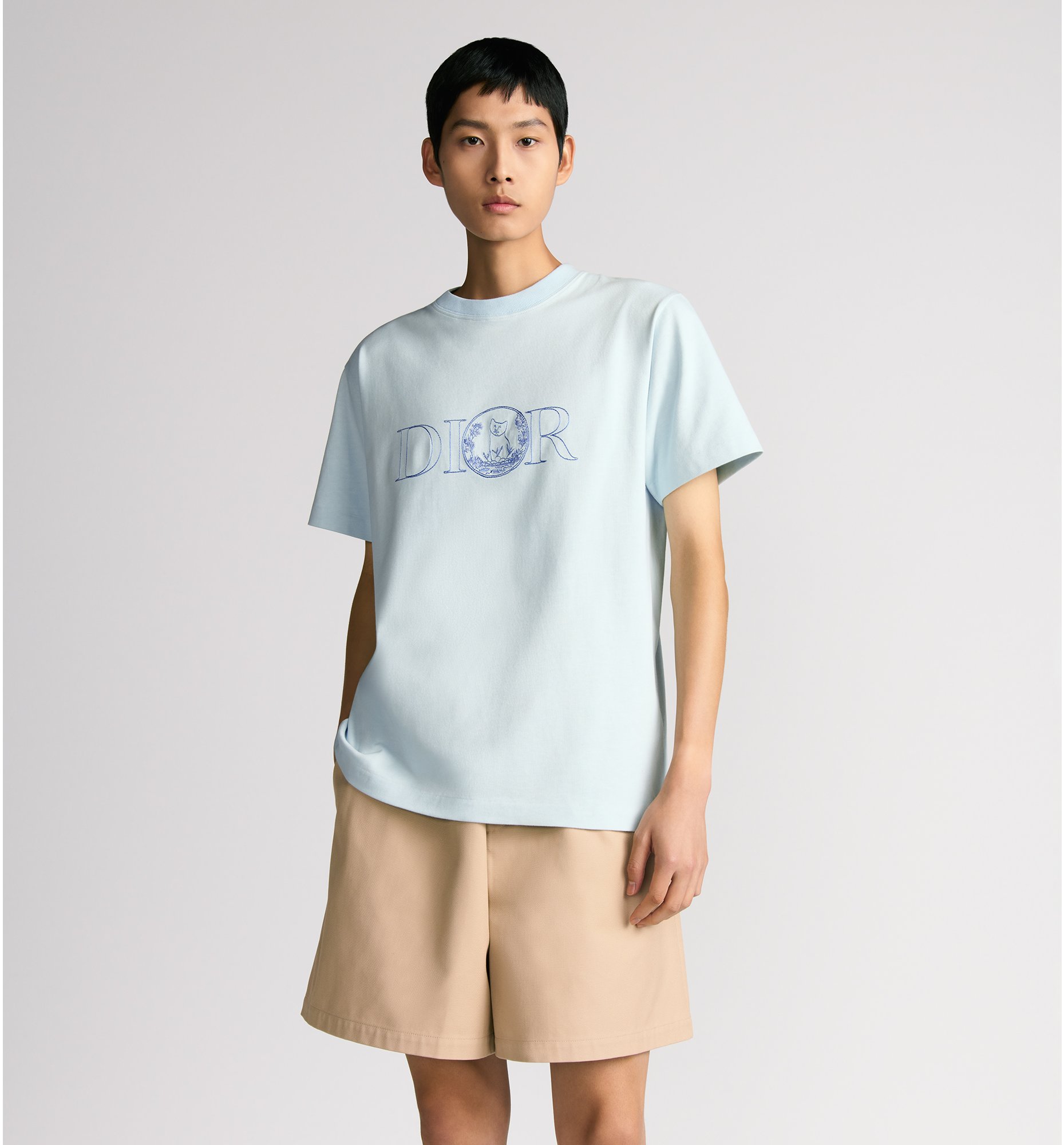 aria_look DIOR AND HYLTON NEL T-Shirt, Relaxed Fit Unfolded view