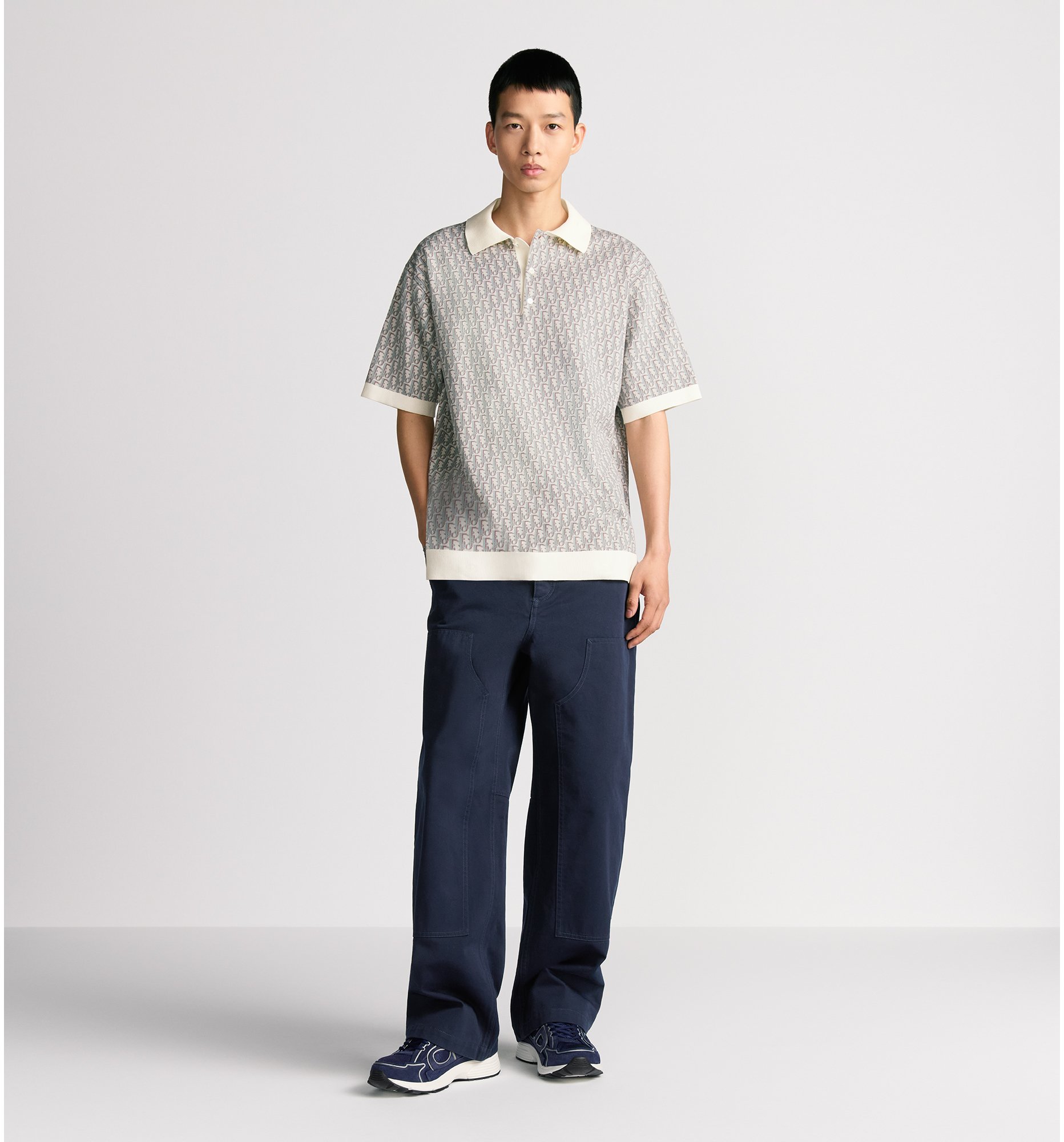 aria_look Dior Oblique Polo Shirt Back view