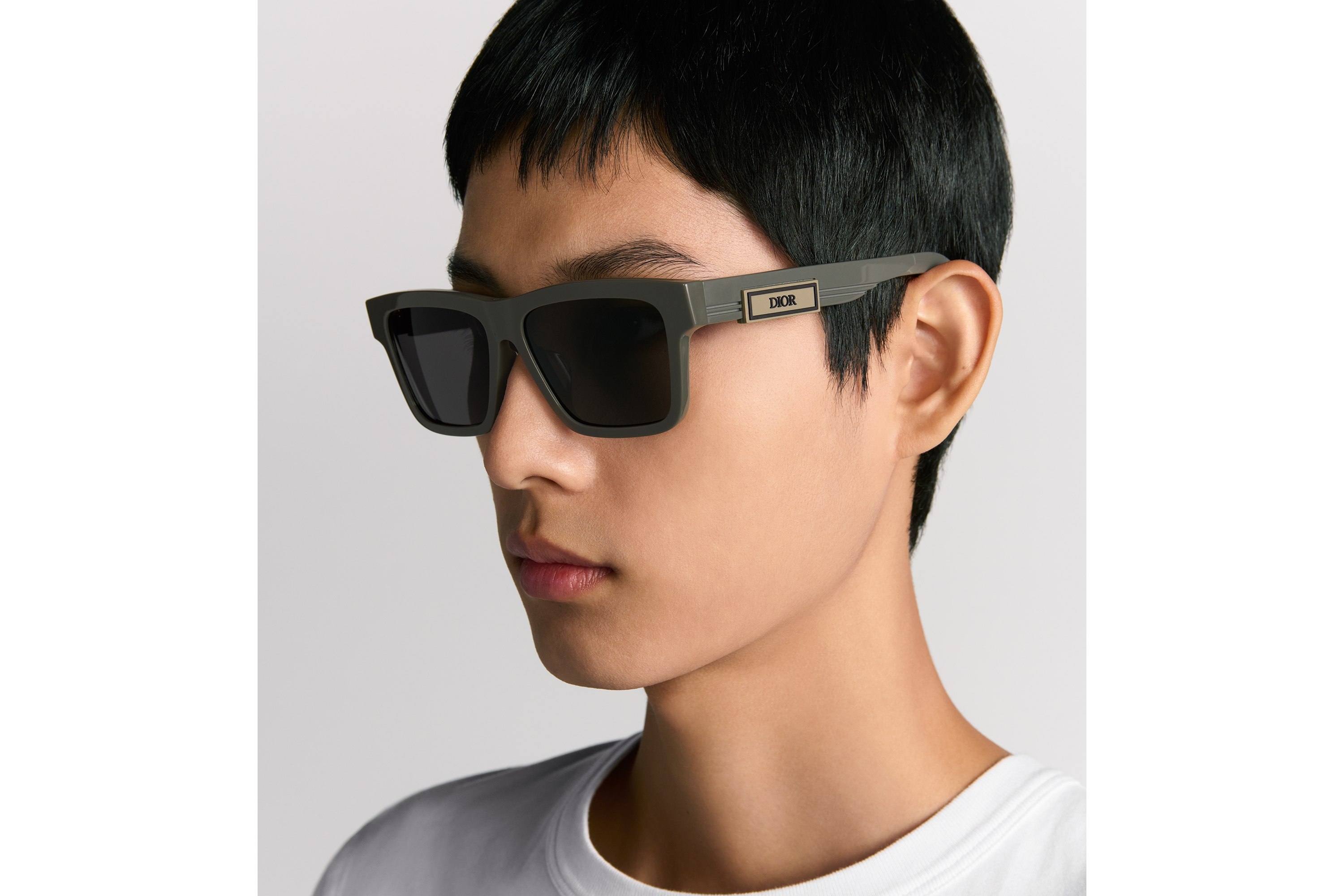 Look DiorB23 S4F Khaki Square Sunglasses E29