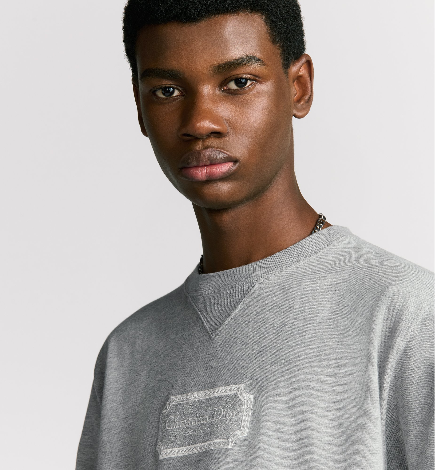 Christian Dior Couture T-Shirt, Relaxed Fit Gray Cotton Christian Dior Couture T-Shirt, Relaxed Fit Gray Cotton