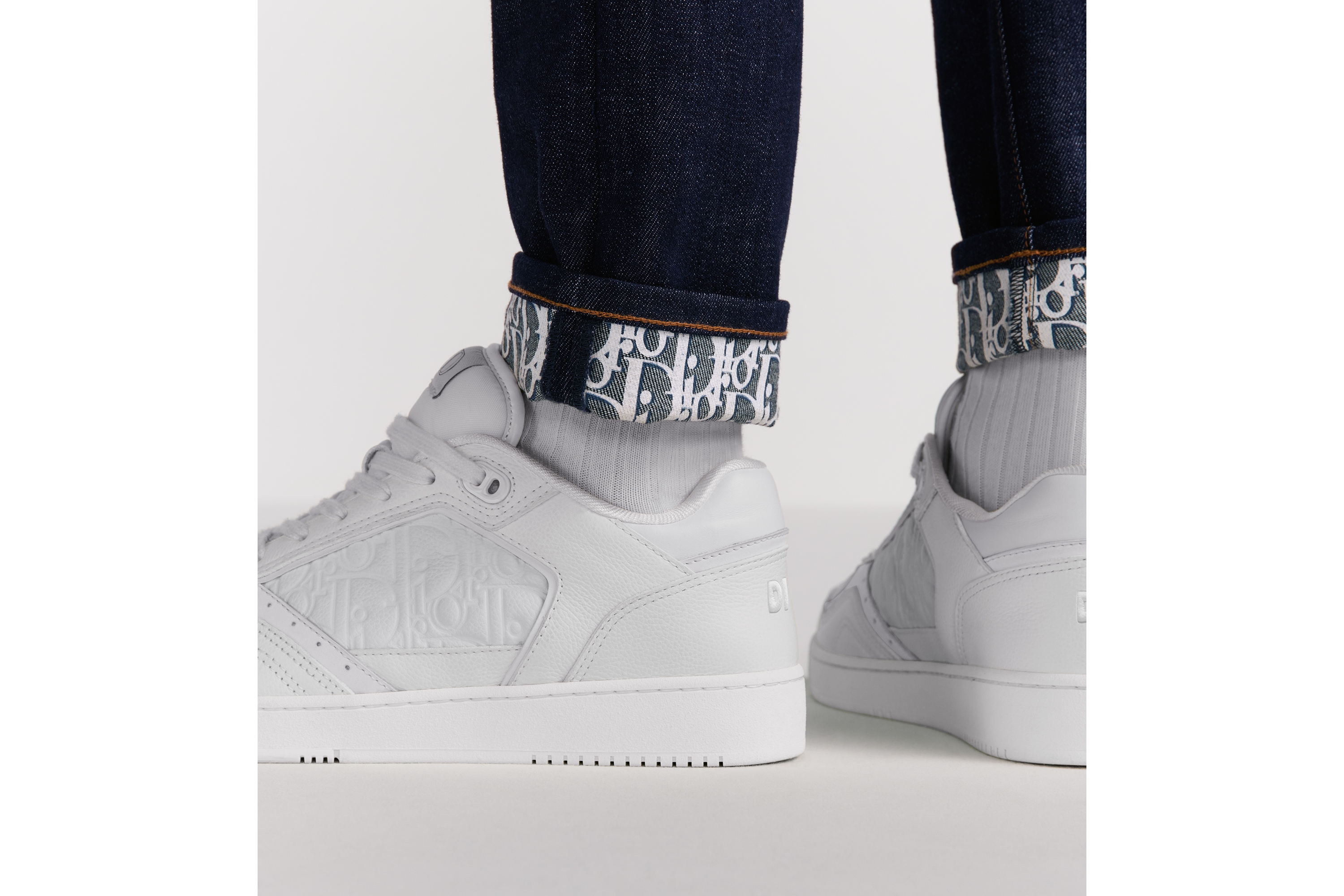 Long Slim-Fit Dior Oblique Jeans