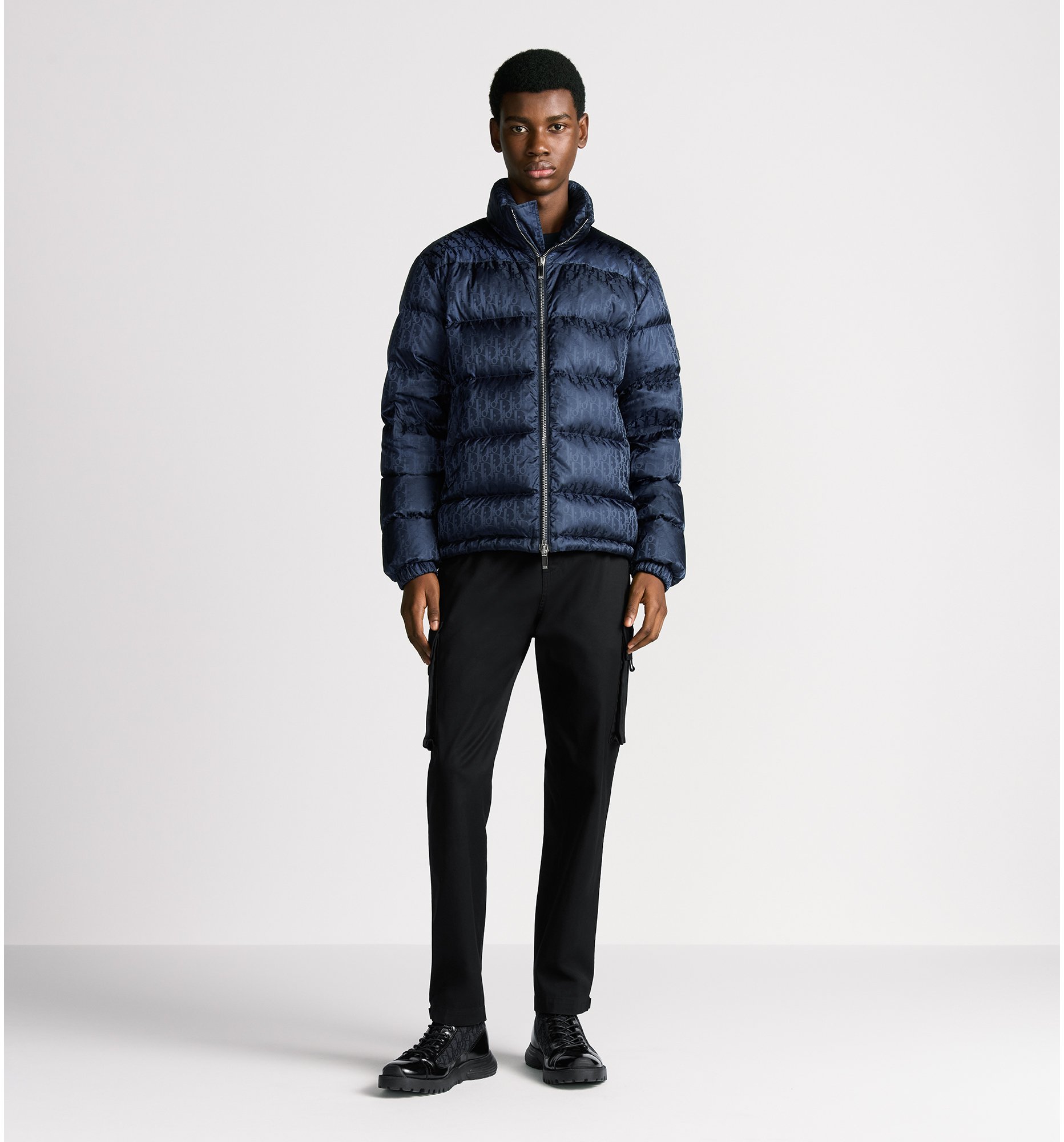 aria_look Dior Oblique Down Jacket Profile view