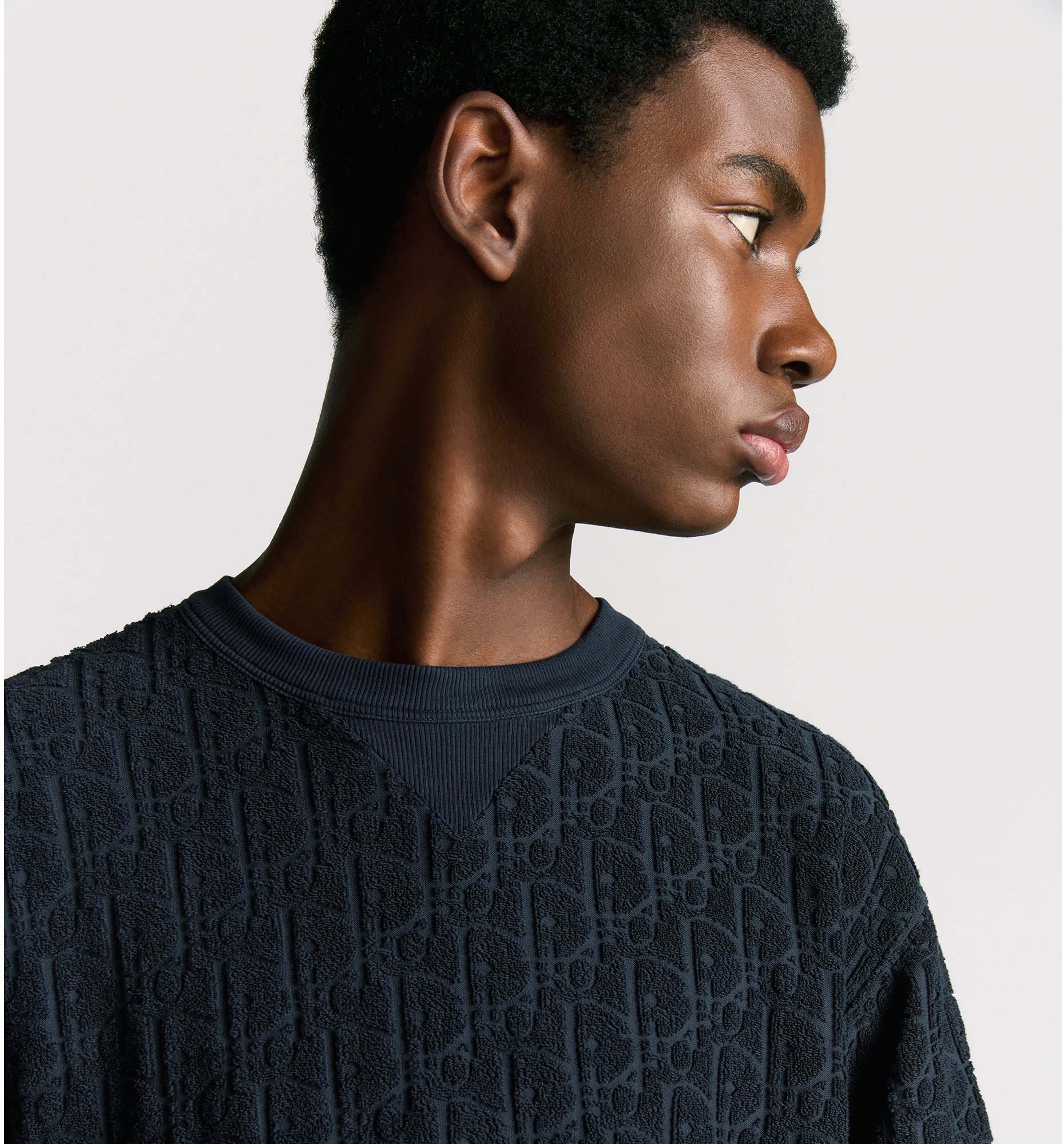 DIOR | Tシャツ (リラックス フィット) ディオール オブリーク テリーコットン ジャカード