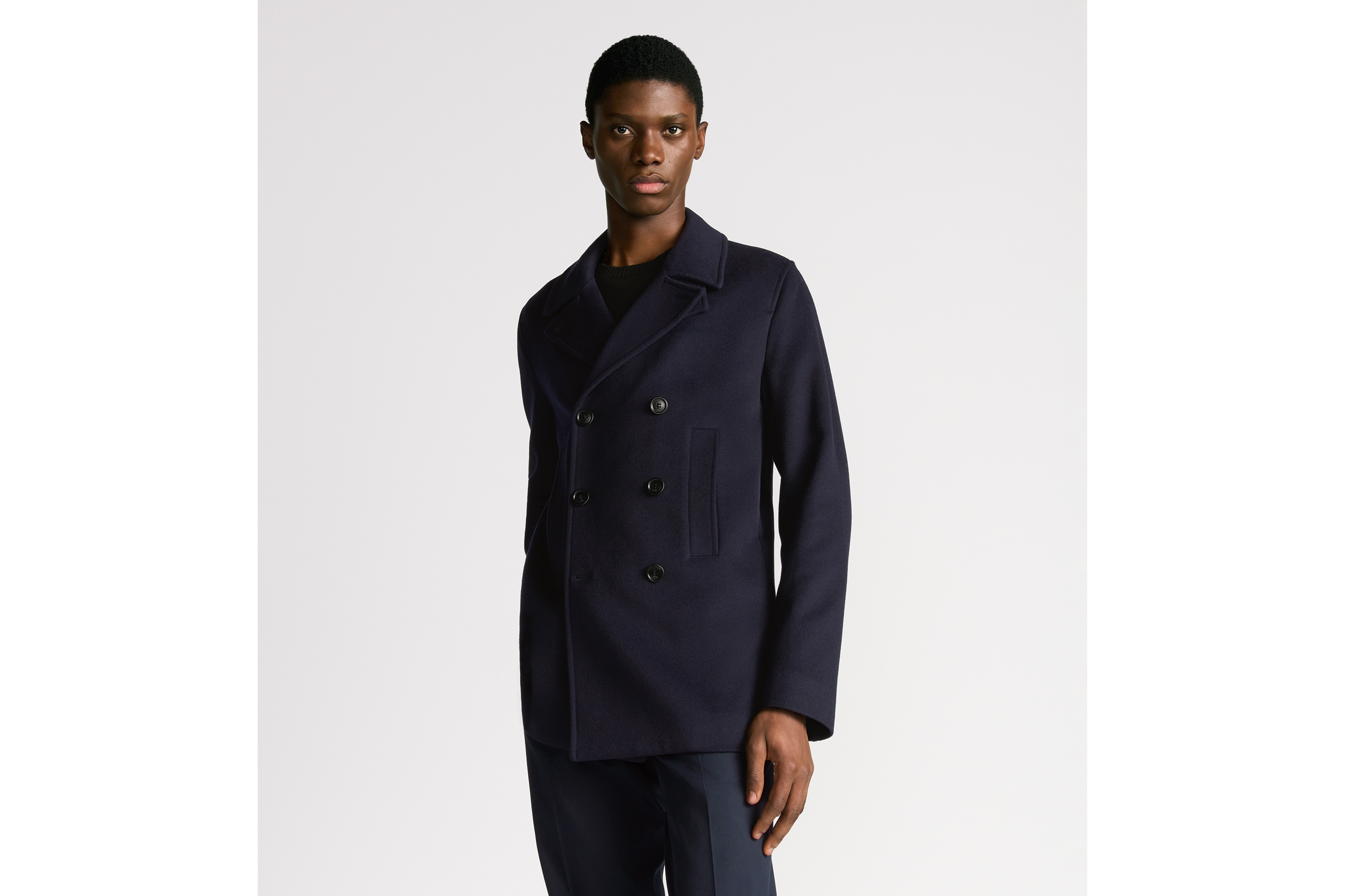 Look Peacoat Navy Blue Cashmere E01
