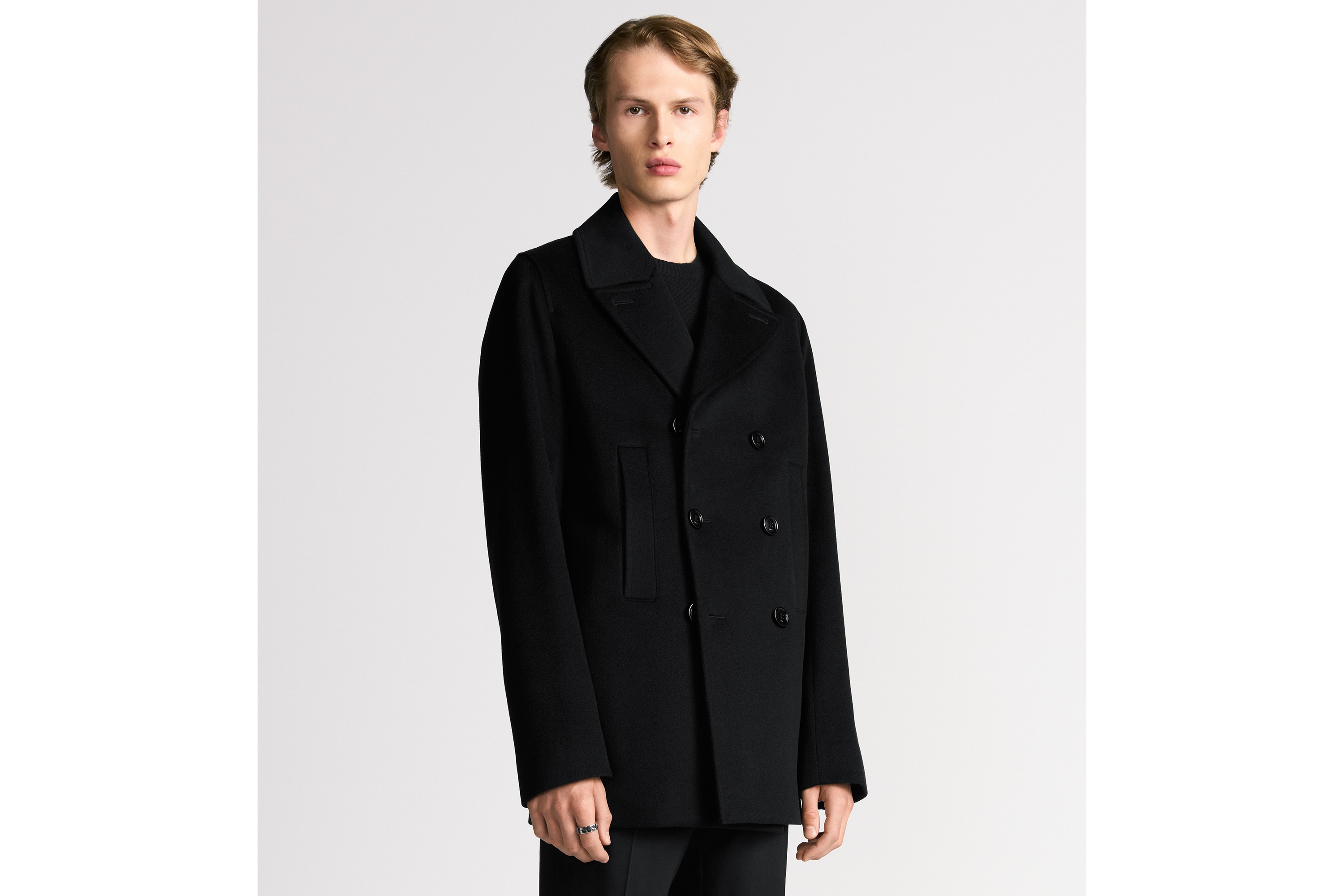 look_image_alt_prefix Cabanjacke Kaschmirgewebe in Schwarz E07