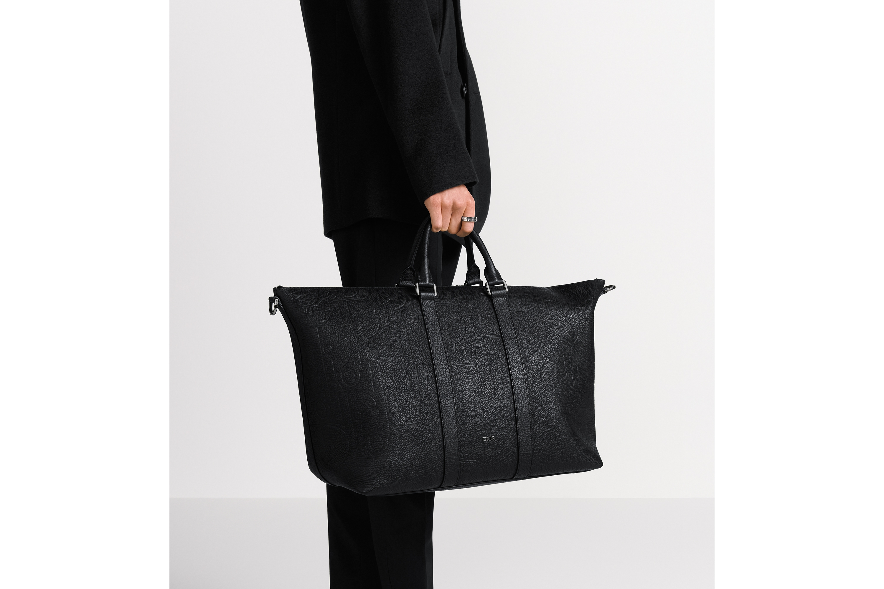 Look Weekender 40 Black Dior Gravity Leather and Black Grained Calfskin E20