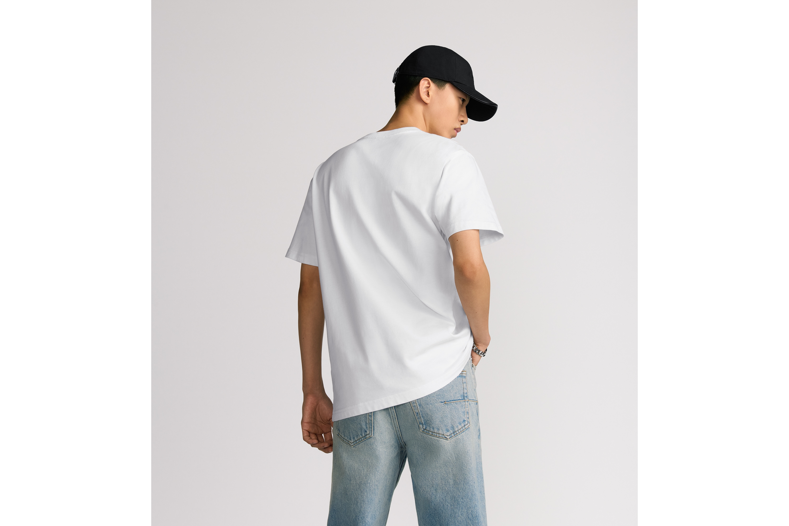 Look Christian Dior Couture T-Shirt, Relaxed Fit White Cotton Jersey E09