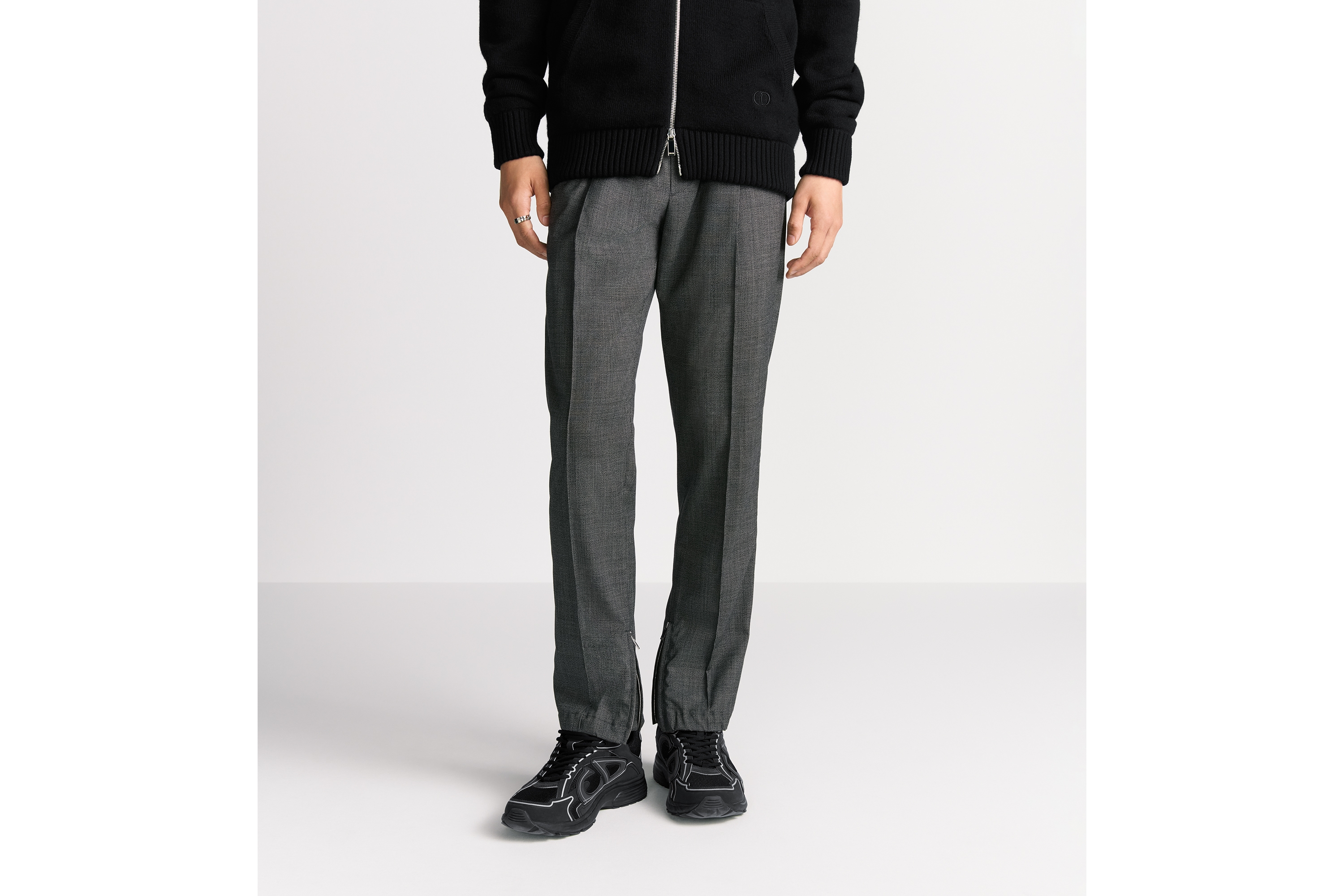Pantaloni Eleganti Uomo Boglioli Milano Lana Vergine Pied De Poule - Taglia 36x30 (Usato)