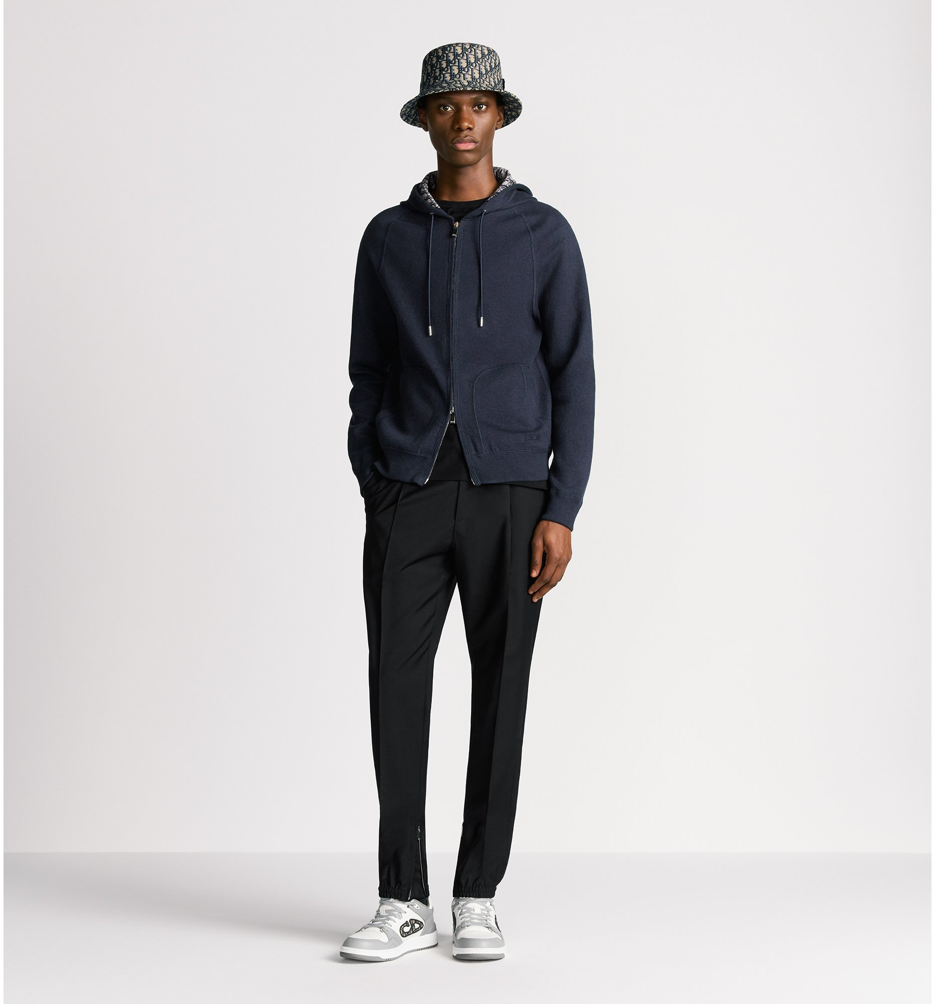 DIOR | フード付き トラックジャケット コットンニット & カシミヤ