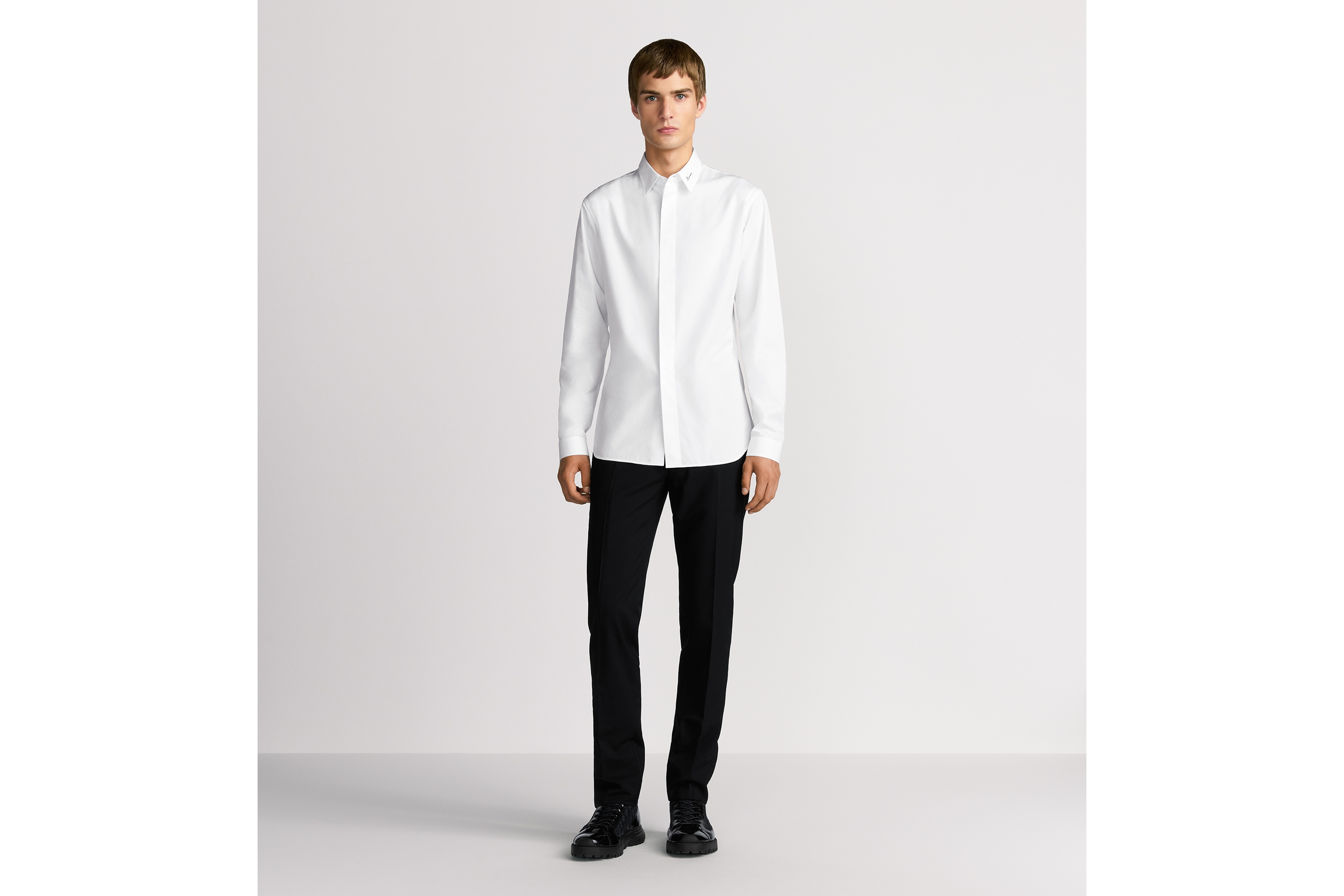 Shirt with Dior Embroidery
