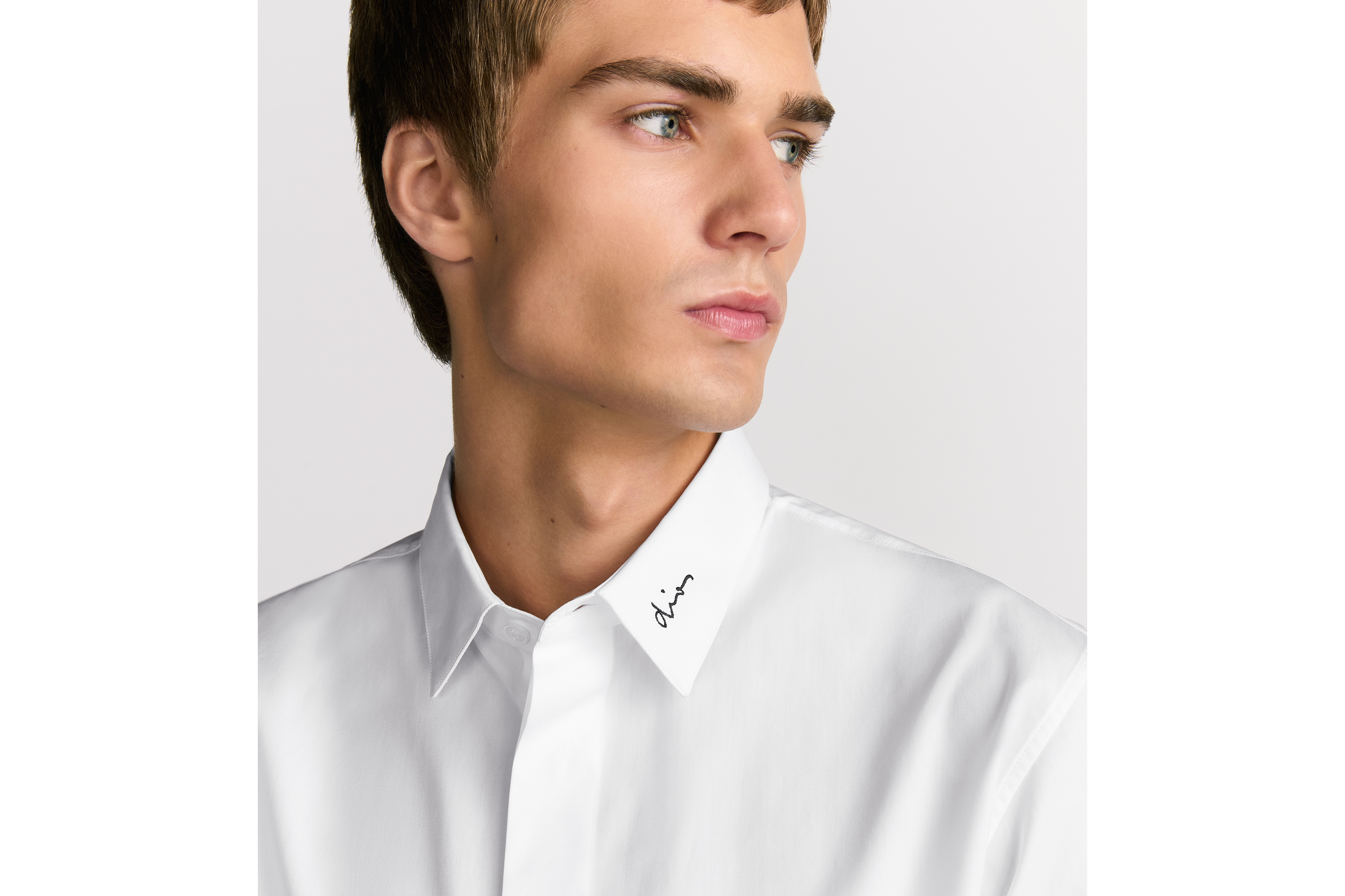 Shirt with Dior Embroidery