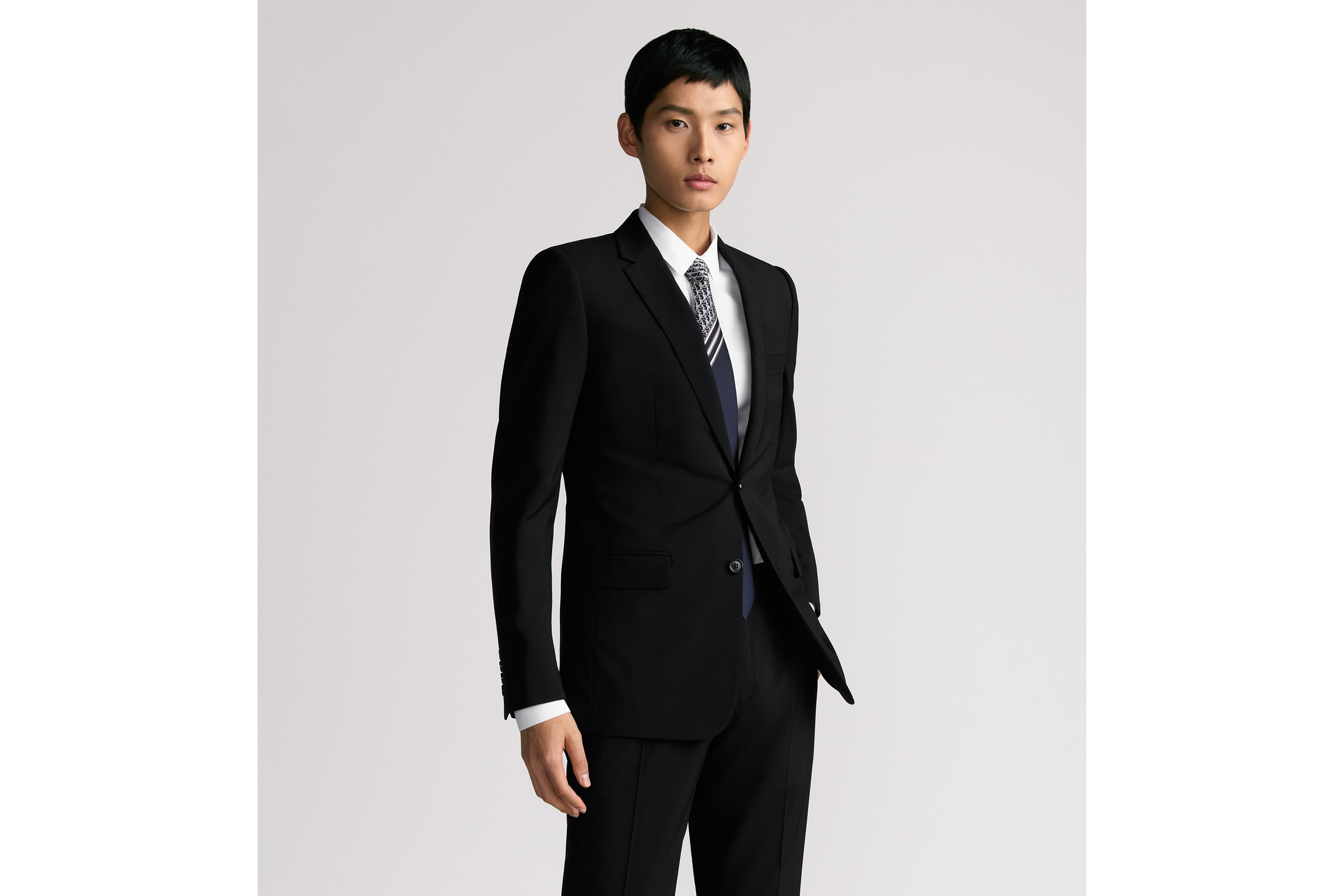 Striped Dior Oblique Tie