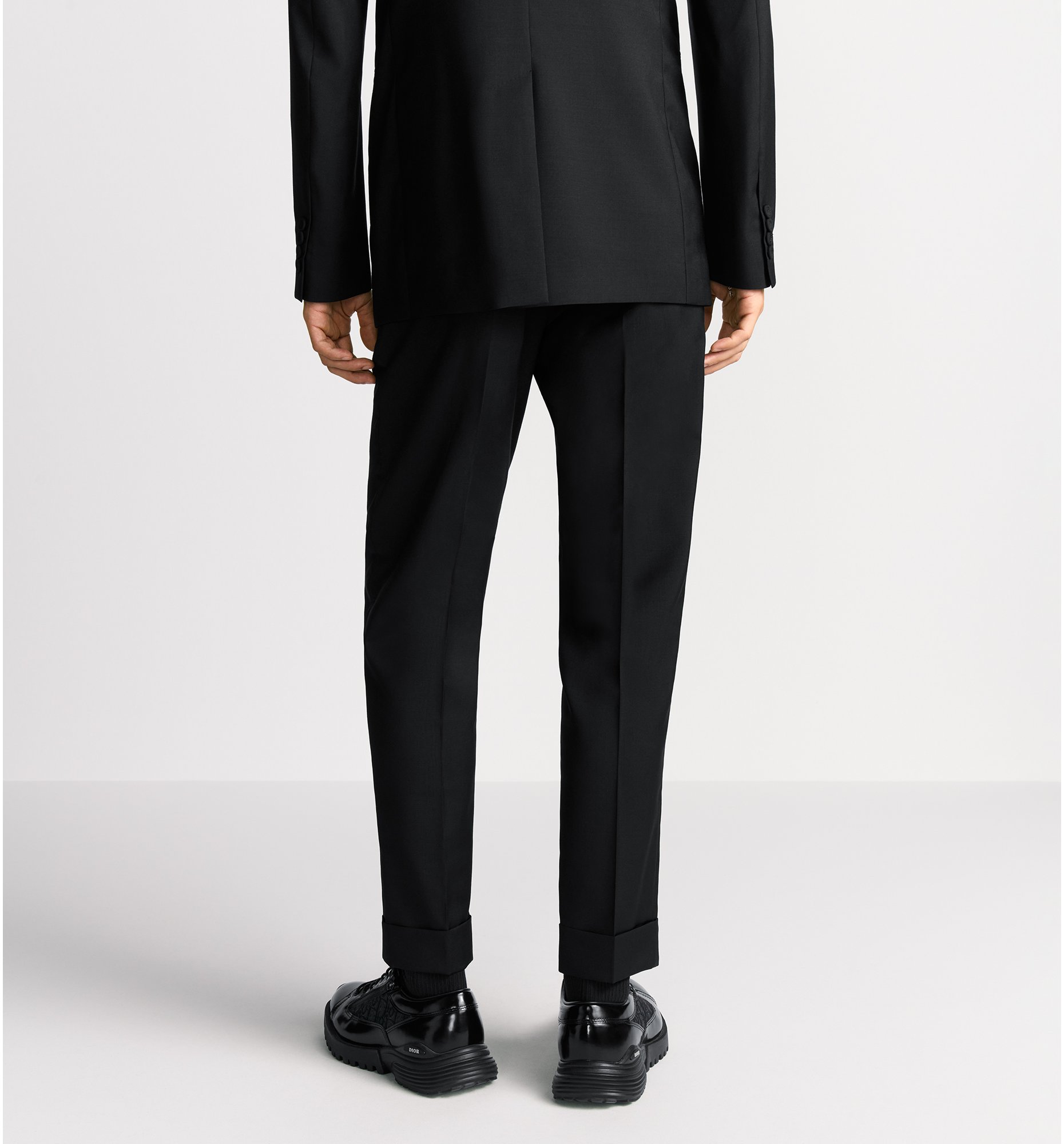 Pantaloni Uomo Eleganti Slim Fit Nero - 5 Tasche - Cotone - Made In Italy Cristiano Battistini D959