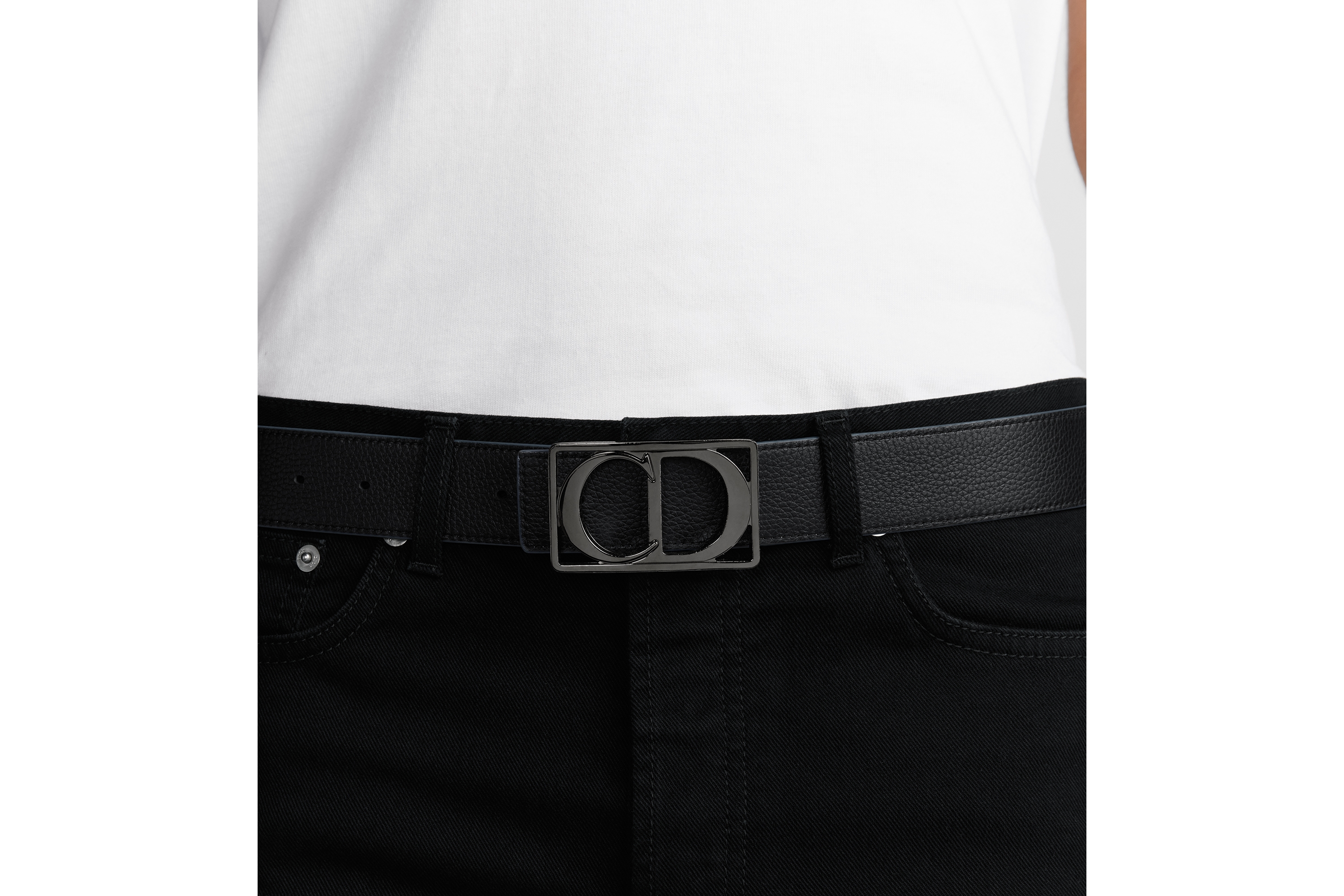 Look CD Icon Belt Buckle Ruthenium-Finish Brass, 35 MM E46