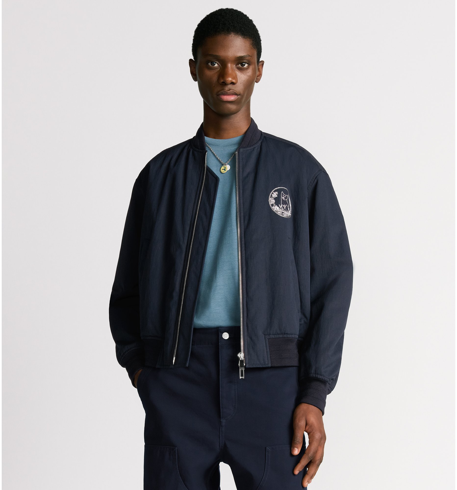 aria_look DIOR AND HYLTON NEL Bomber Jacket Front view