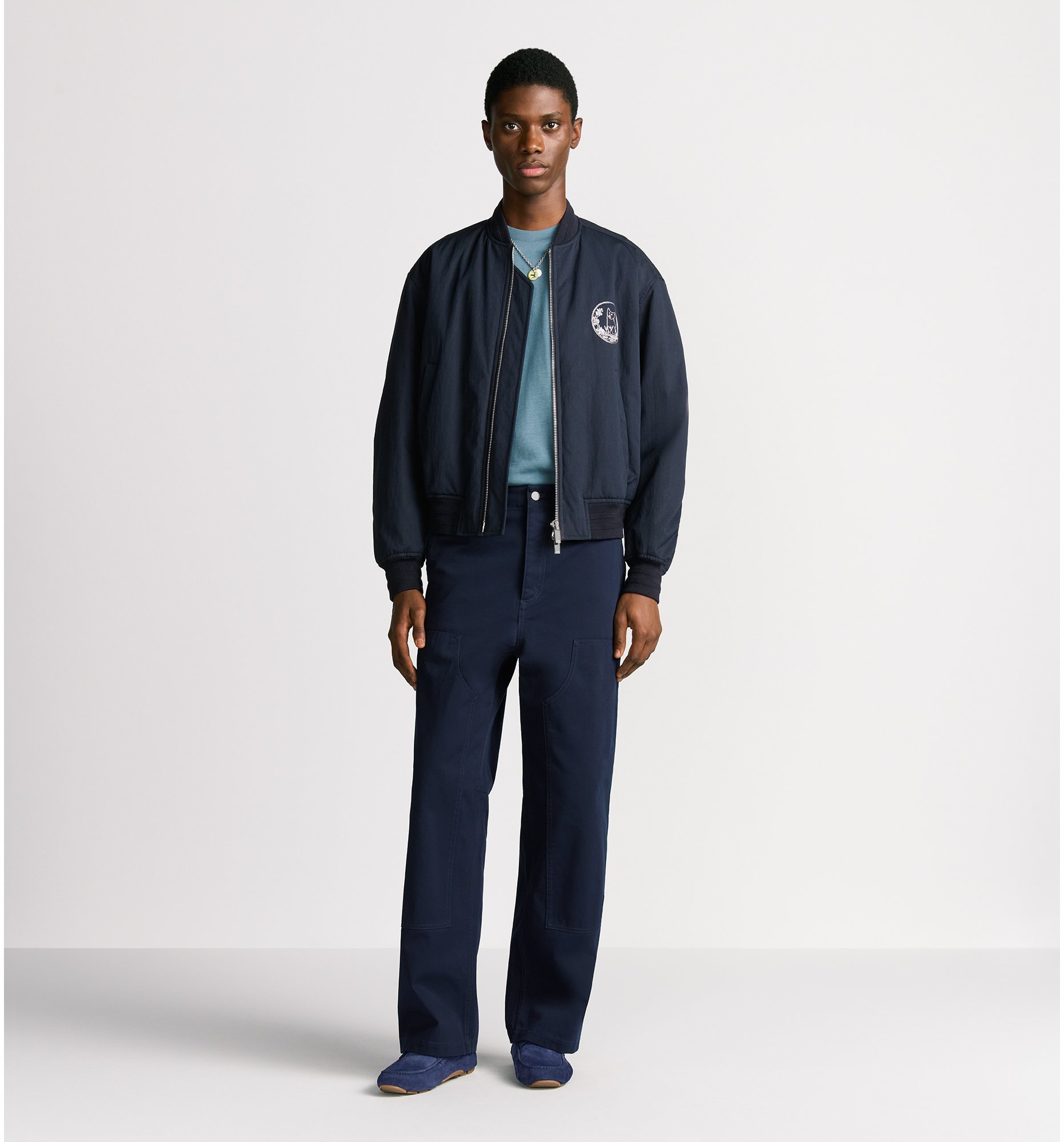 aria_look DIOR AND HYLTON NEL Bomber Jacket Profile view