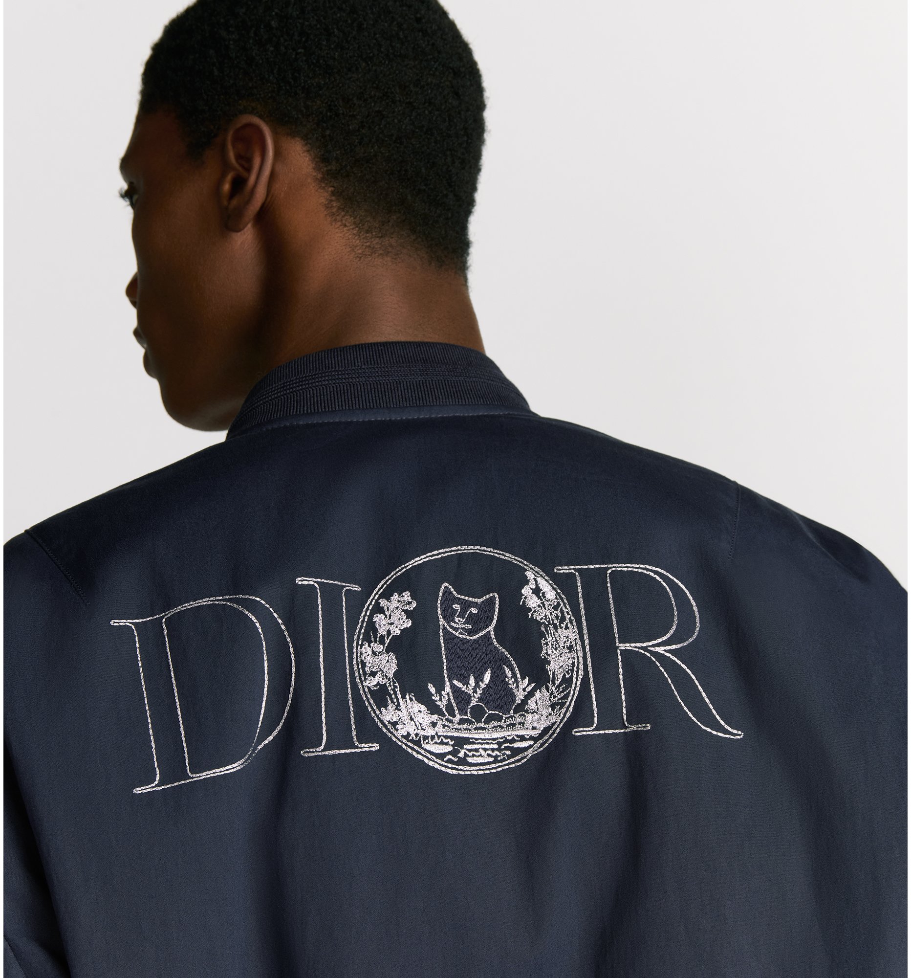 aria_look DIOR AND HYLTON NEL Bomber Jacket Three quarter opened view
