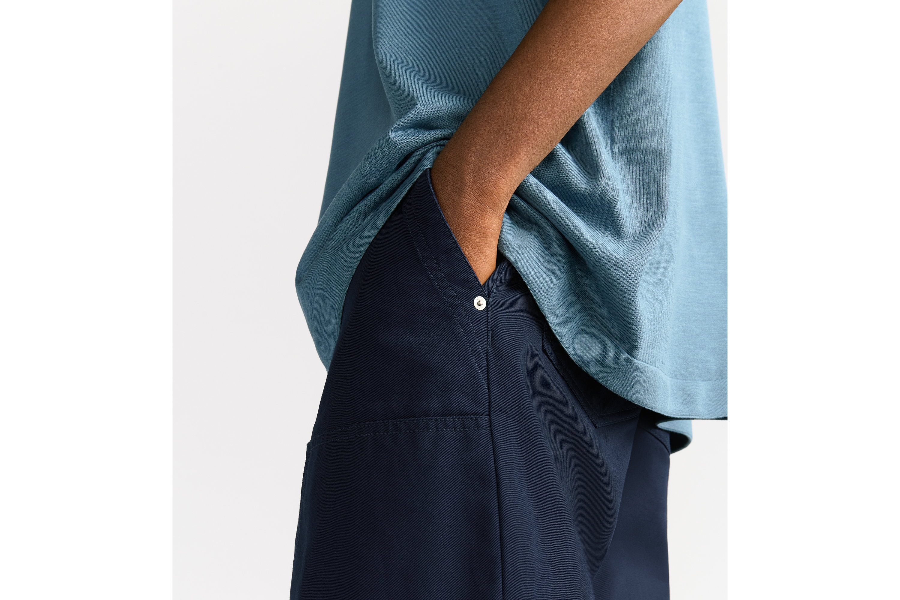 Look CD Icon Carpenter Jeans Navy Blue Cotton Denim E16