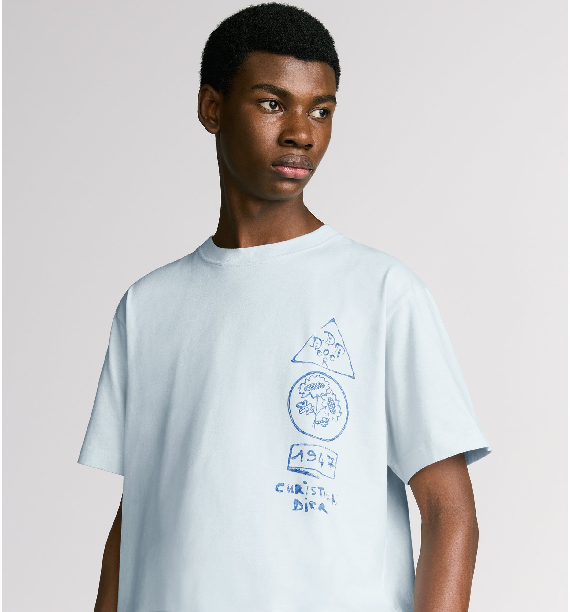 aria_look DIOR AND HYLTON NEL T-Shirt, Relaxed Fit Unfolded view