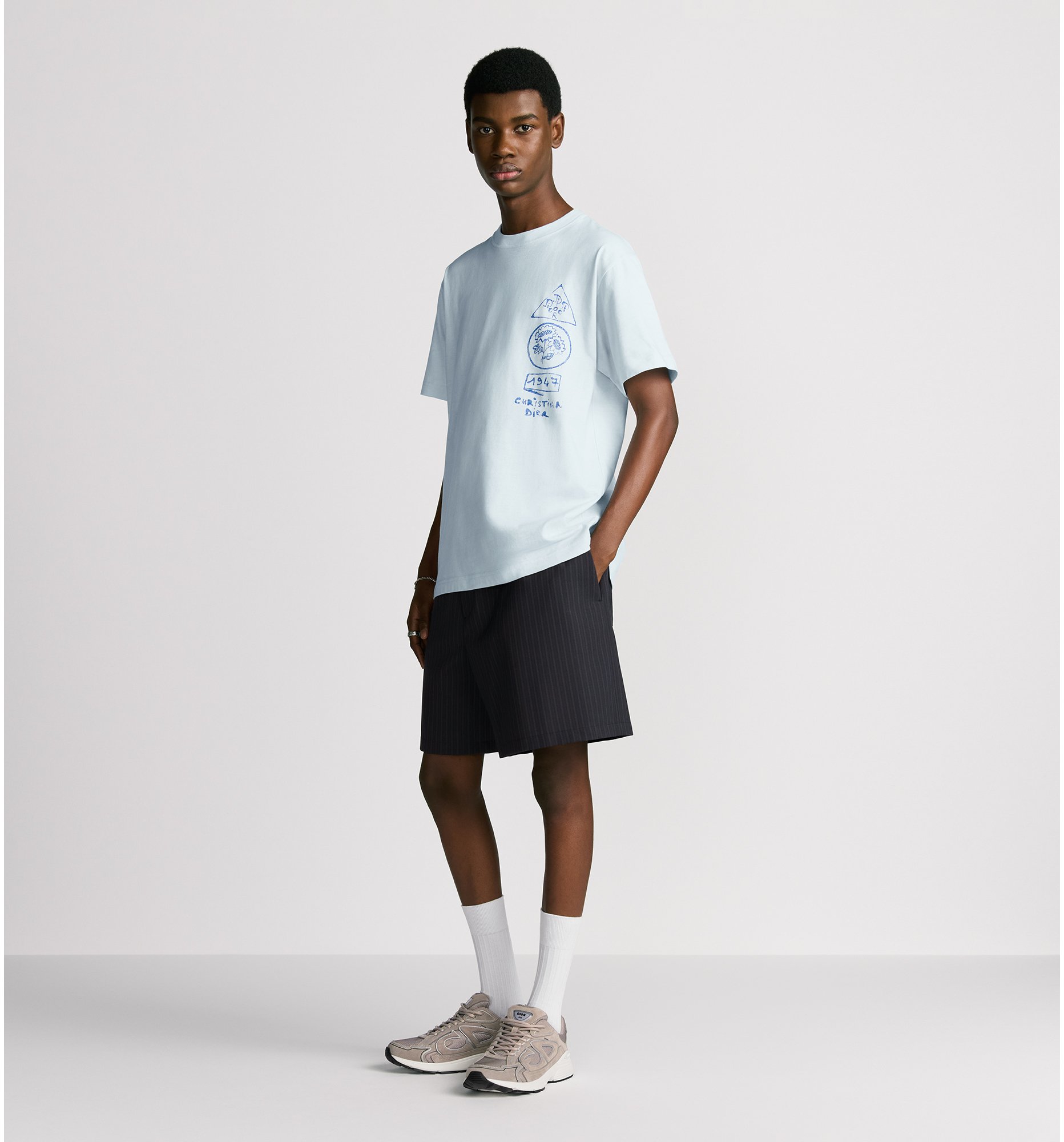 aria_look DIOR AND HYLTON NEL T-Shirt, Relaxed Fit Back view