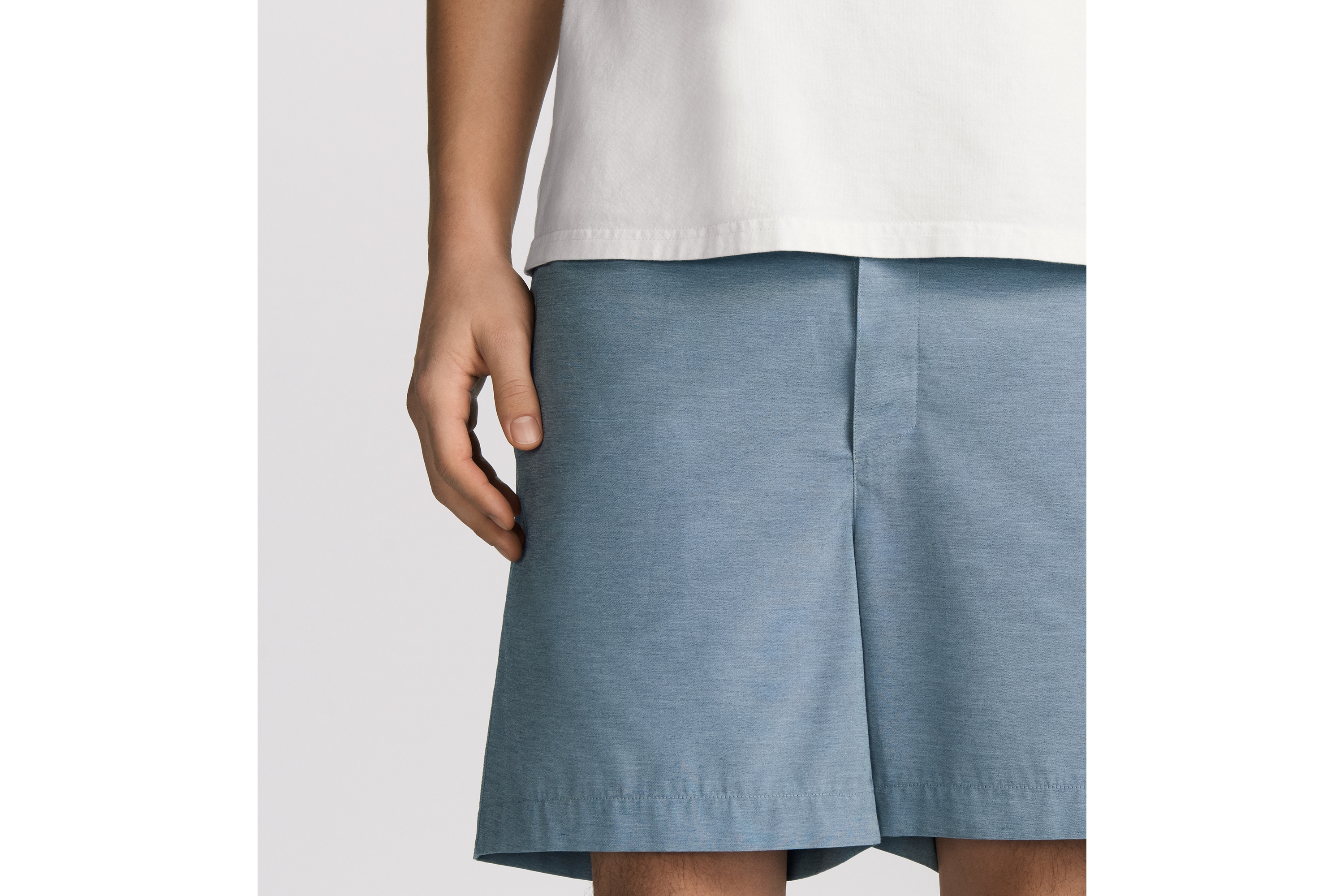Look Christian Dior Couture Swim Shorts Blue Technical Twill E16