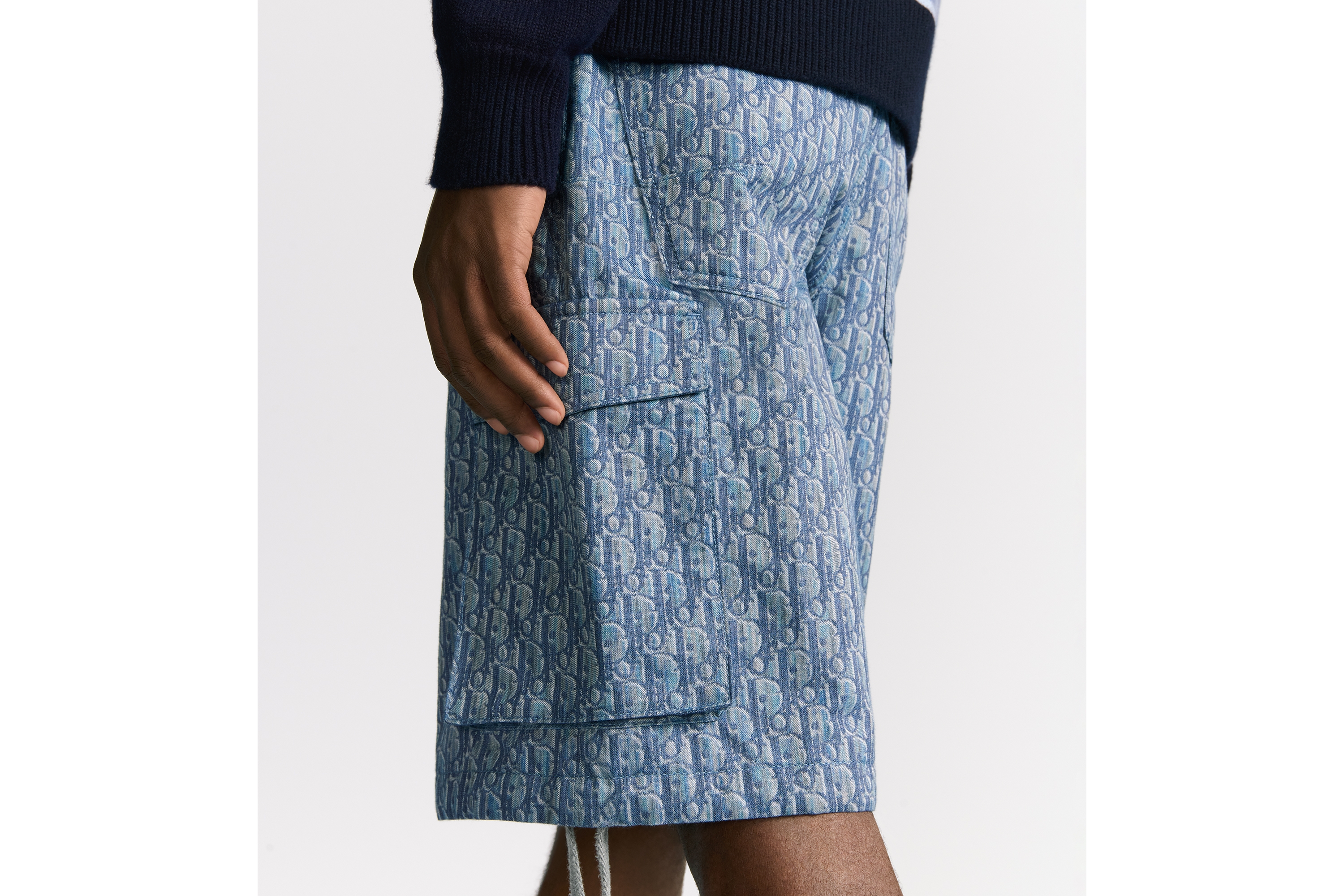 look_image_alt_prefix バミューダ カーゴショートパンツ ディオール オブリーク コットンブレンド ツイル E15