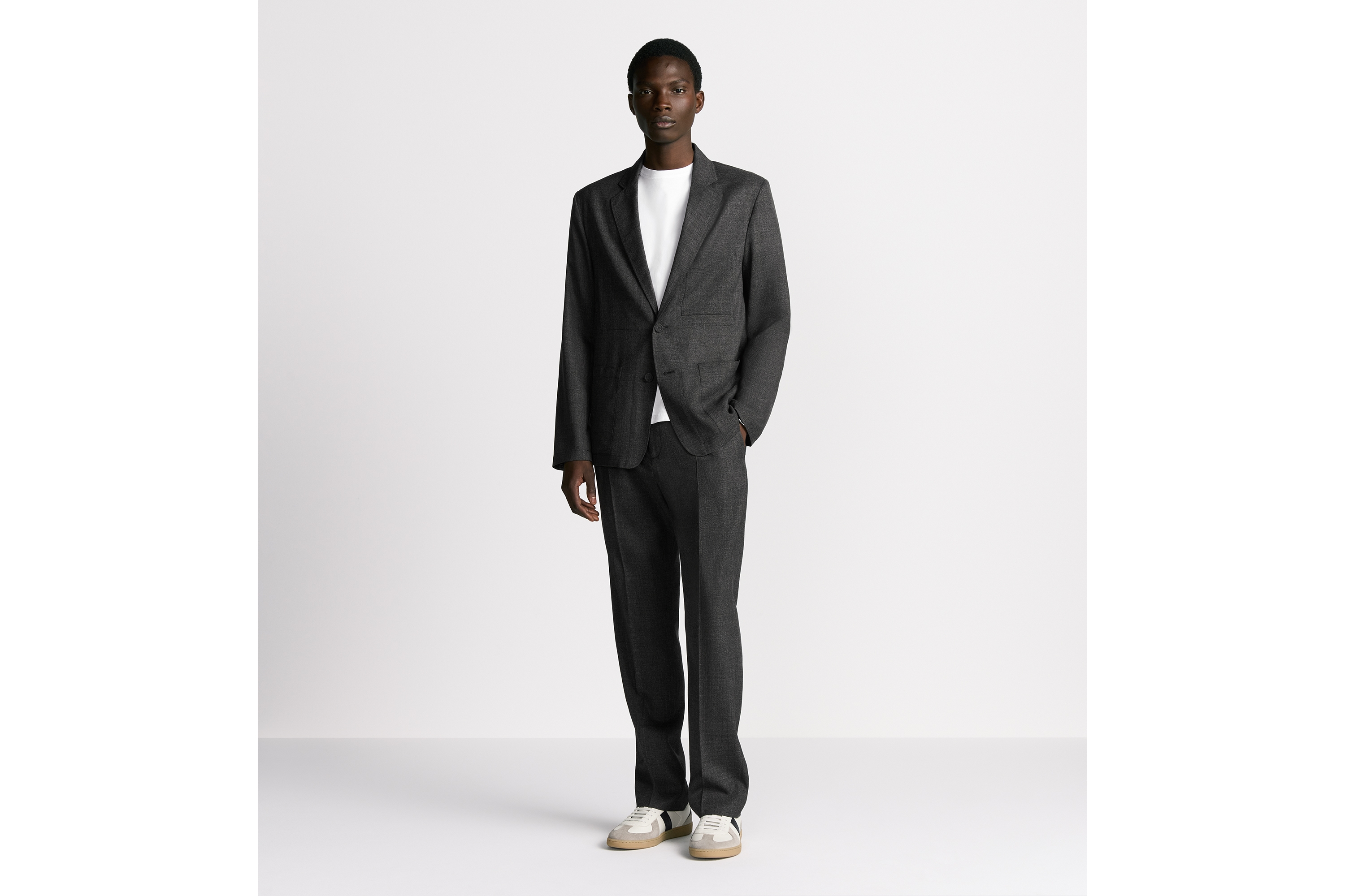 ジャケット バスケットウィーブ バージンウール E08