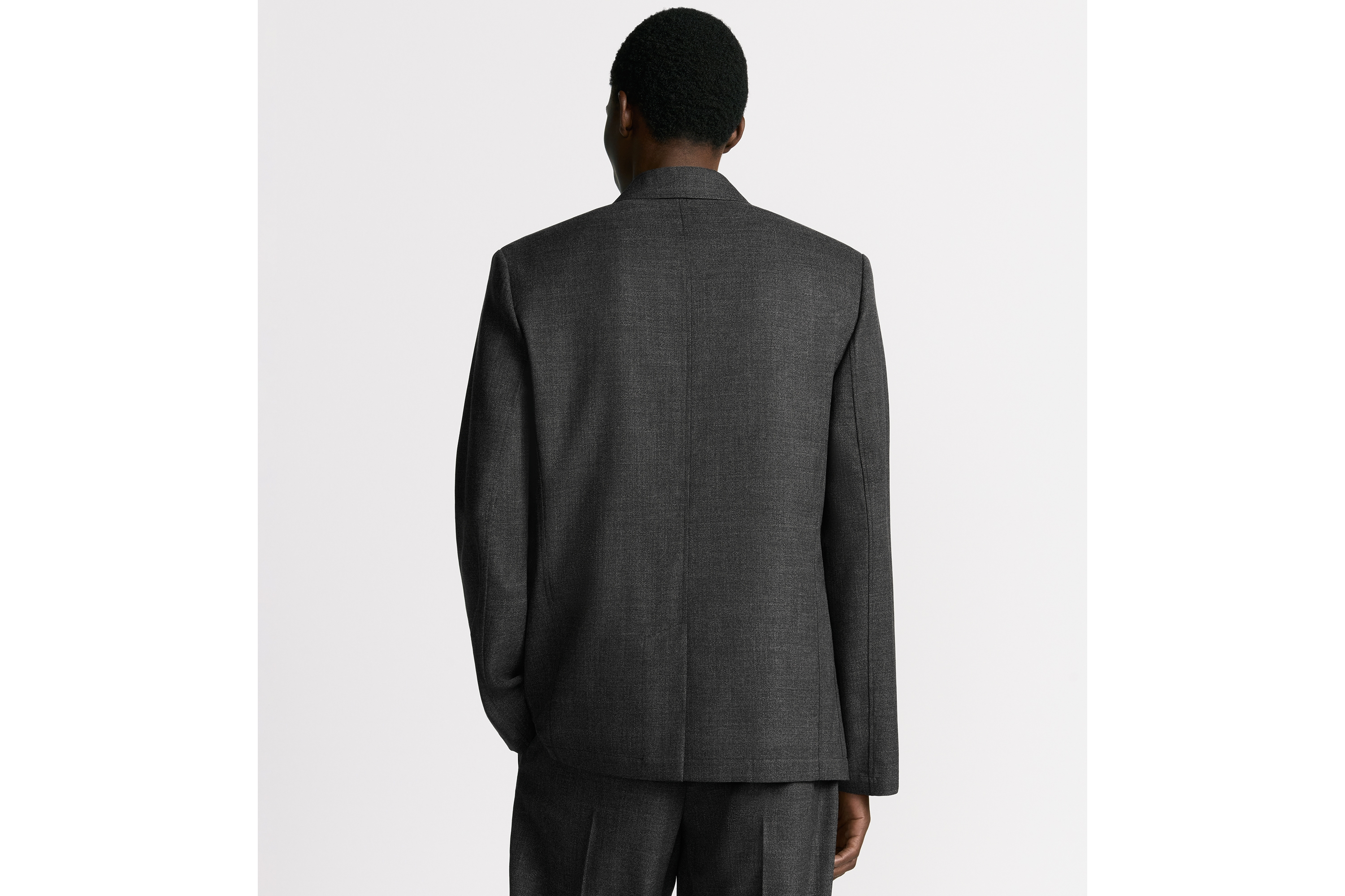 ジャケット バスケットウィーブ バージンウール E09