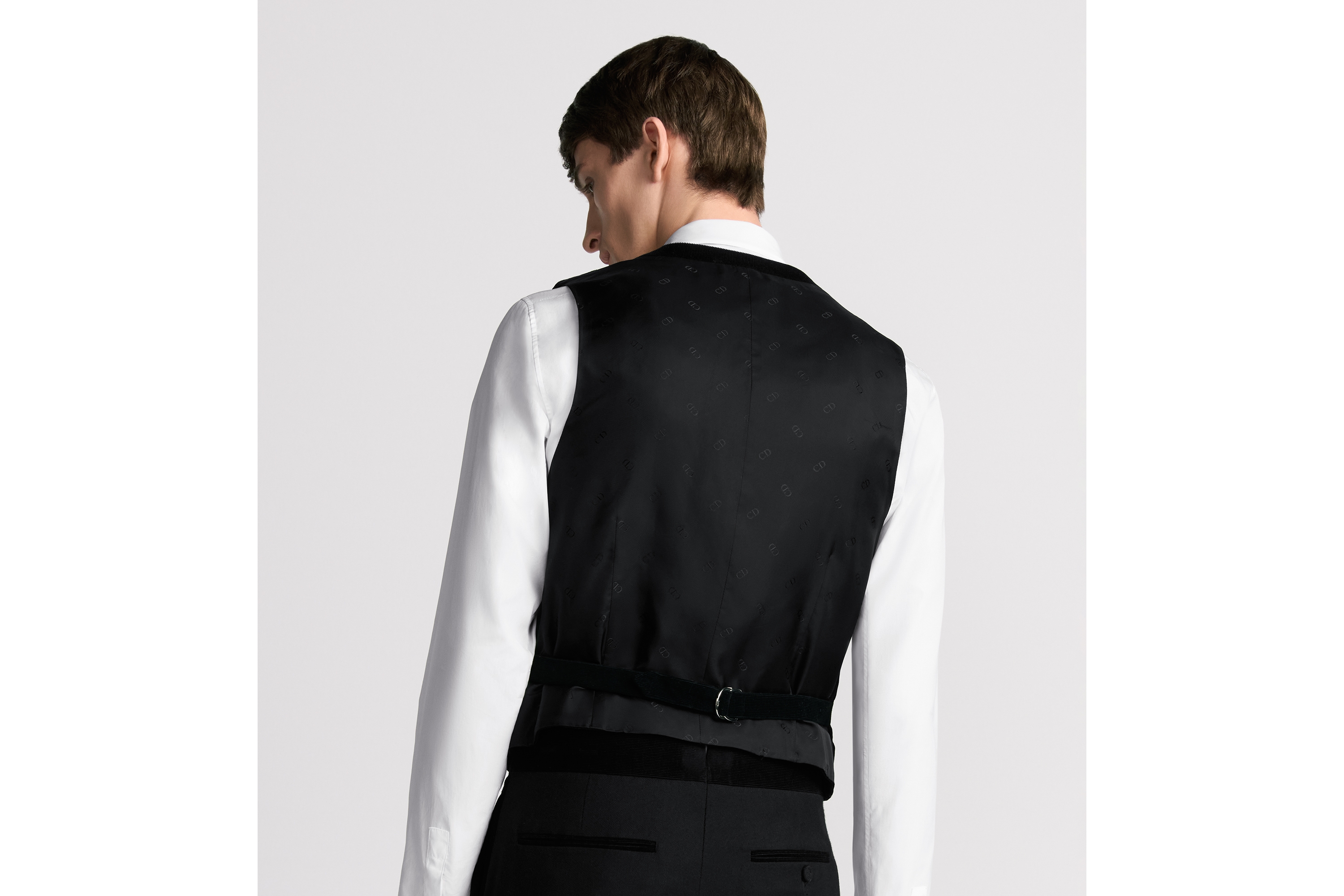 look_image_alt_prefix Gilet Zwart corduroy van een katoenblend E09