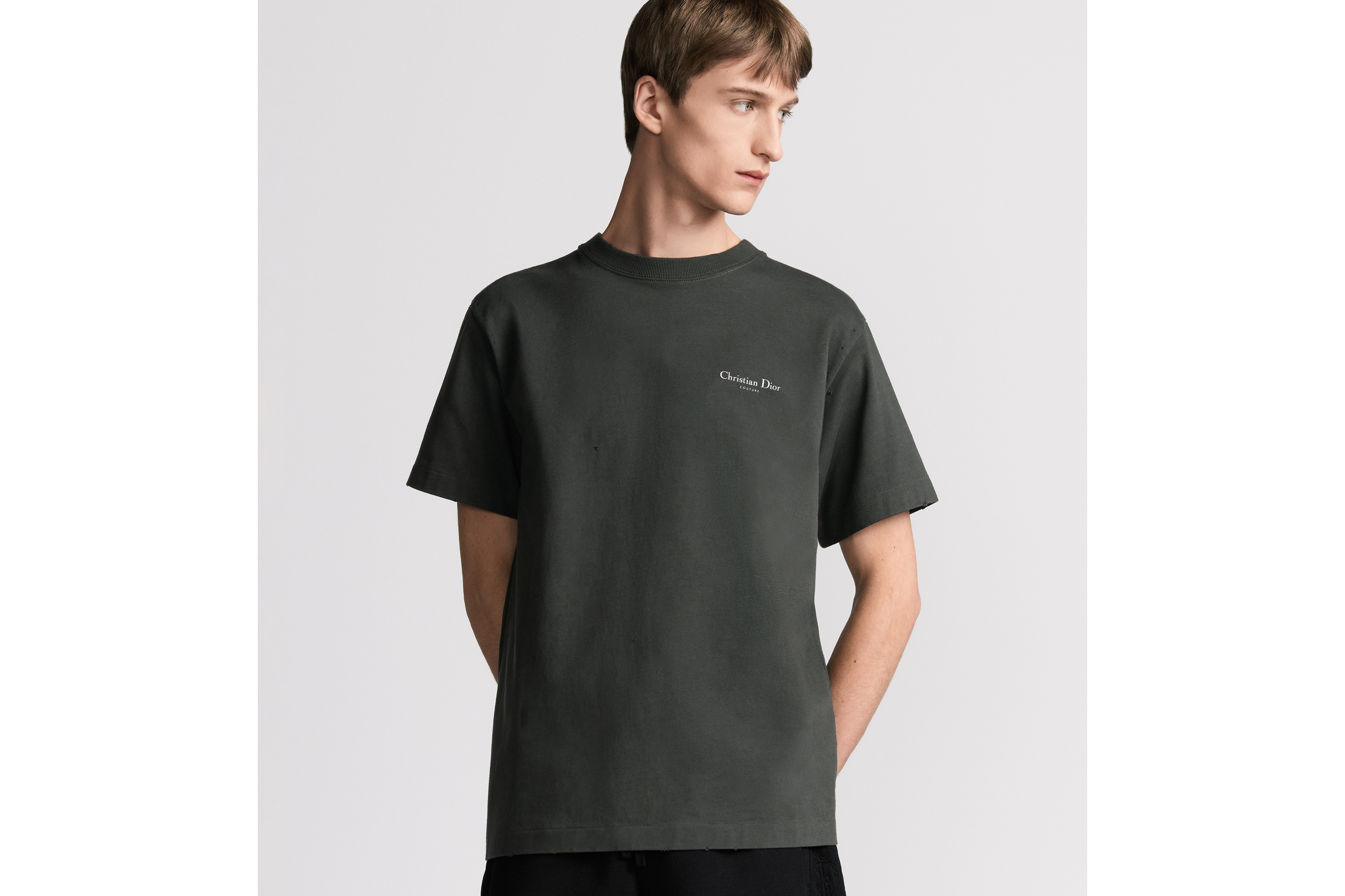 look_image_alt_prefix Christian Dior Couture Lily of the Valley T-Shirt, Relaxed Fit Baumwolljersey in Schwarz E07