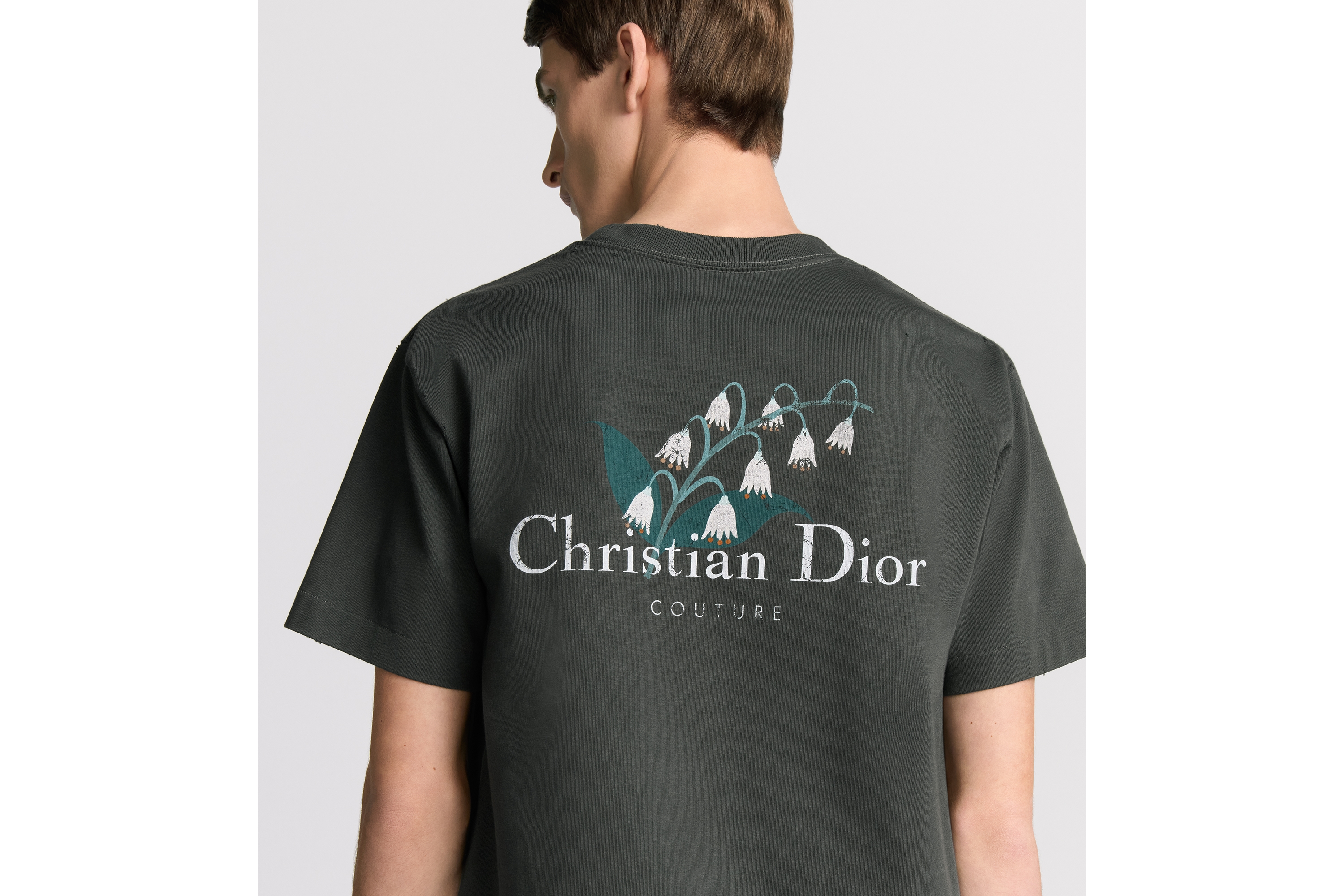 look_image_alt_prefix Christian Dior Couture Lily of the Valley T-Shirt, Relaxed Fit Baumwolljersey in Schwarz E09