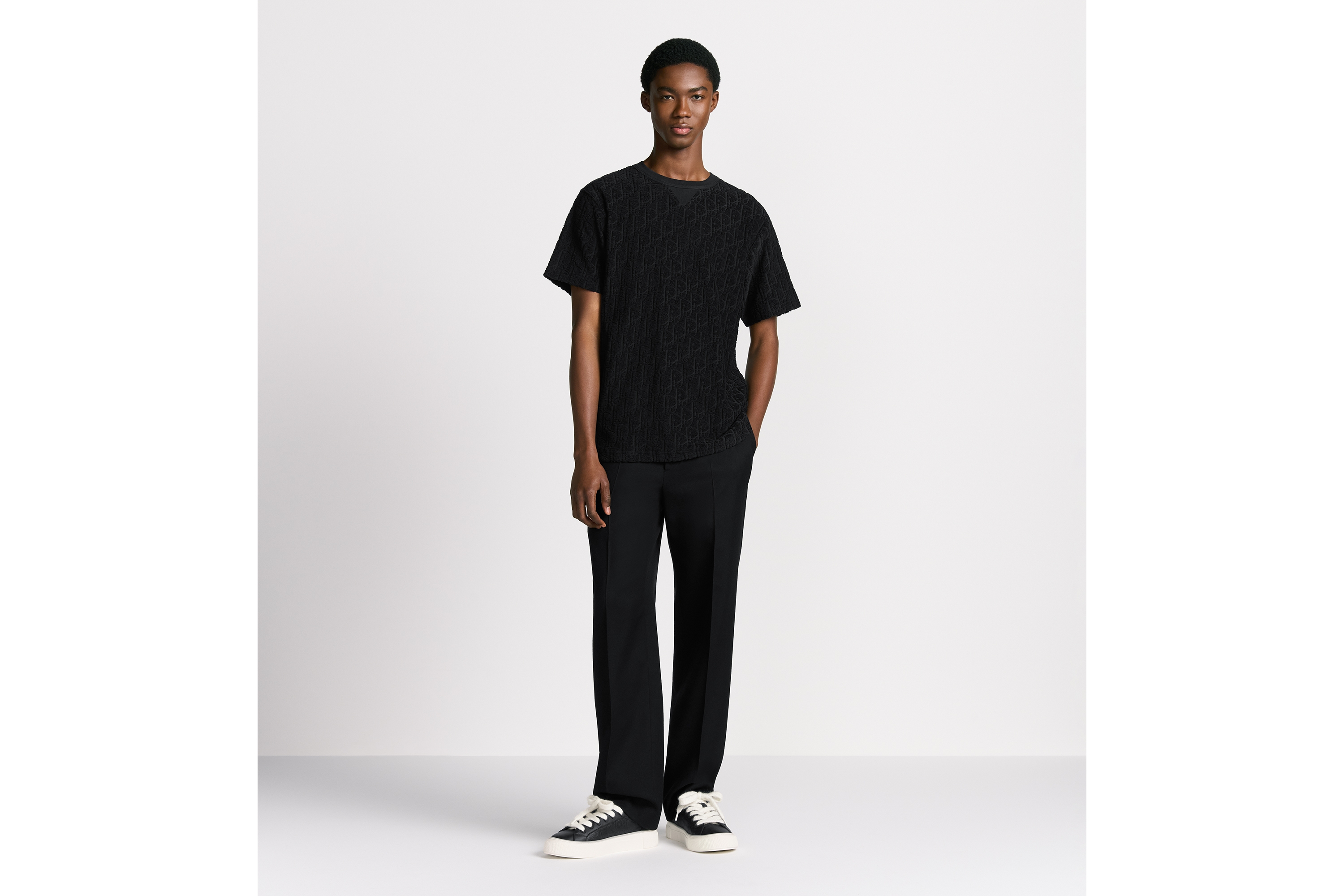 DIOR | Tシャツ (リラックス フィット) ディオール オブリーク テリー