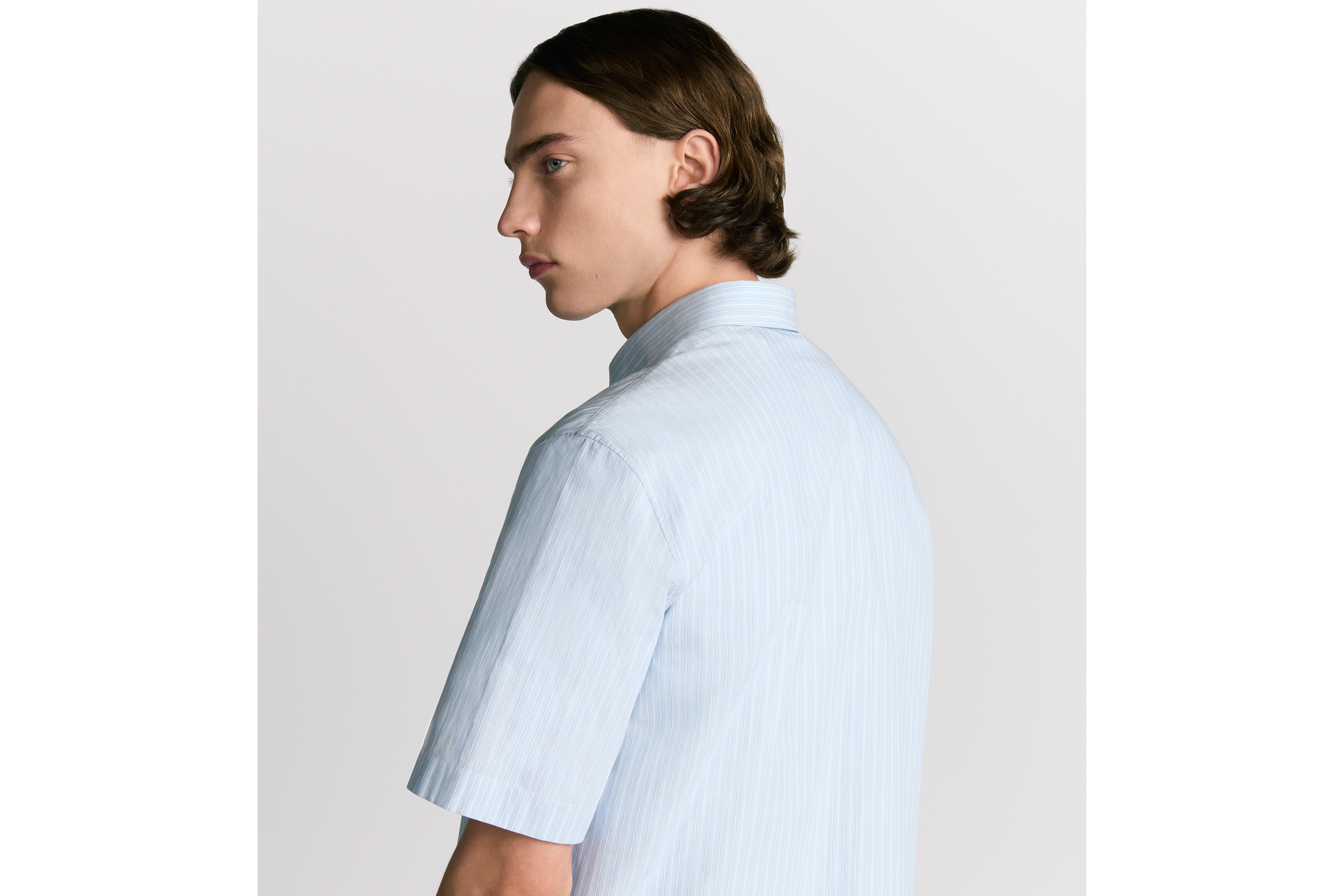 Christian Dior Couture Lily of the Valley ショートスリーブ シャツ コットンポプリン E09